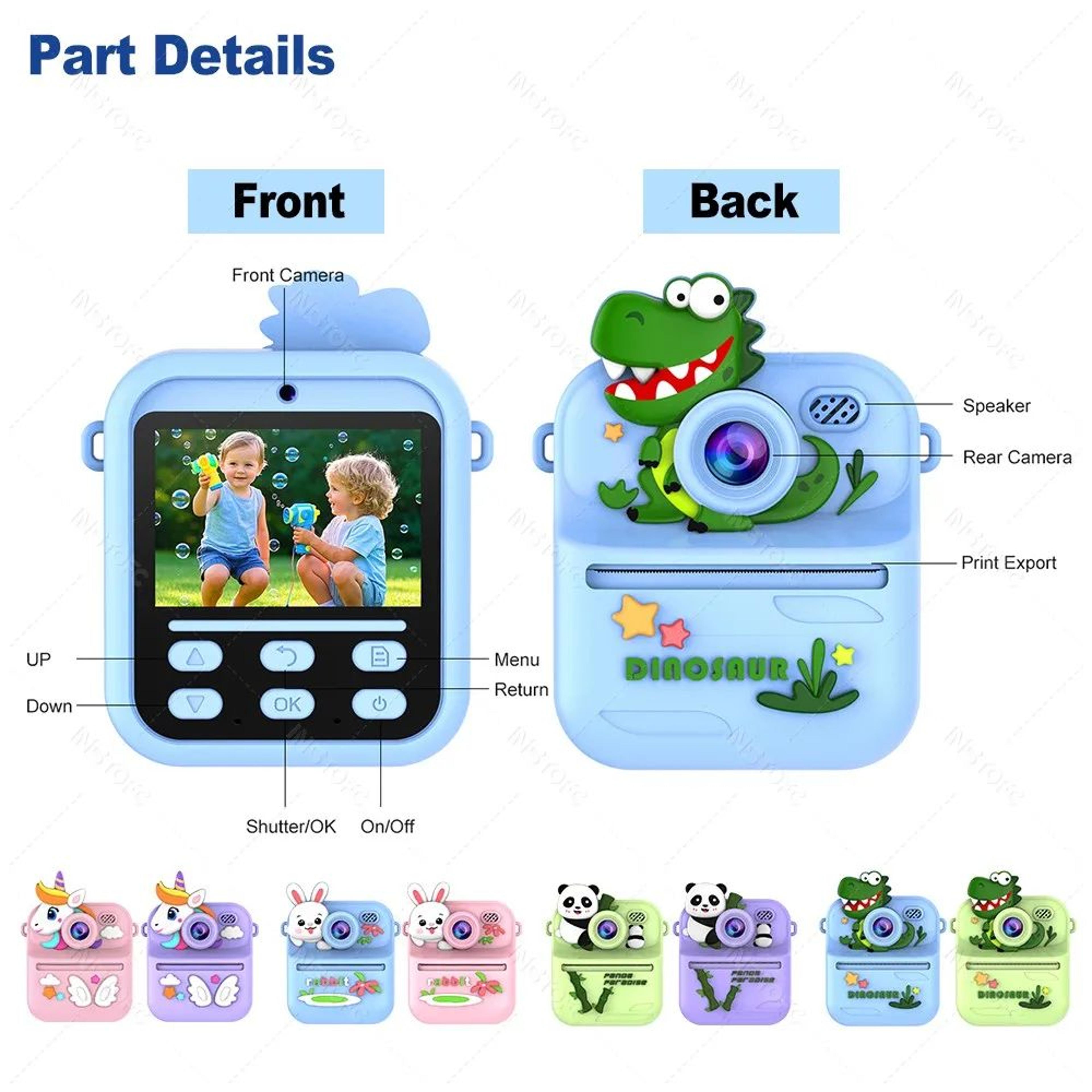 Kids Instant Print Digital Camera With 1080P HD Video And Dual Lens 2
