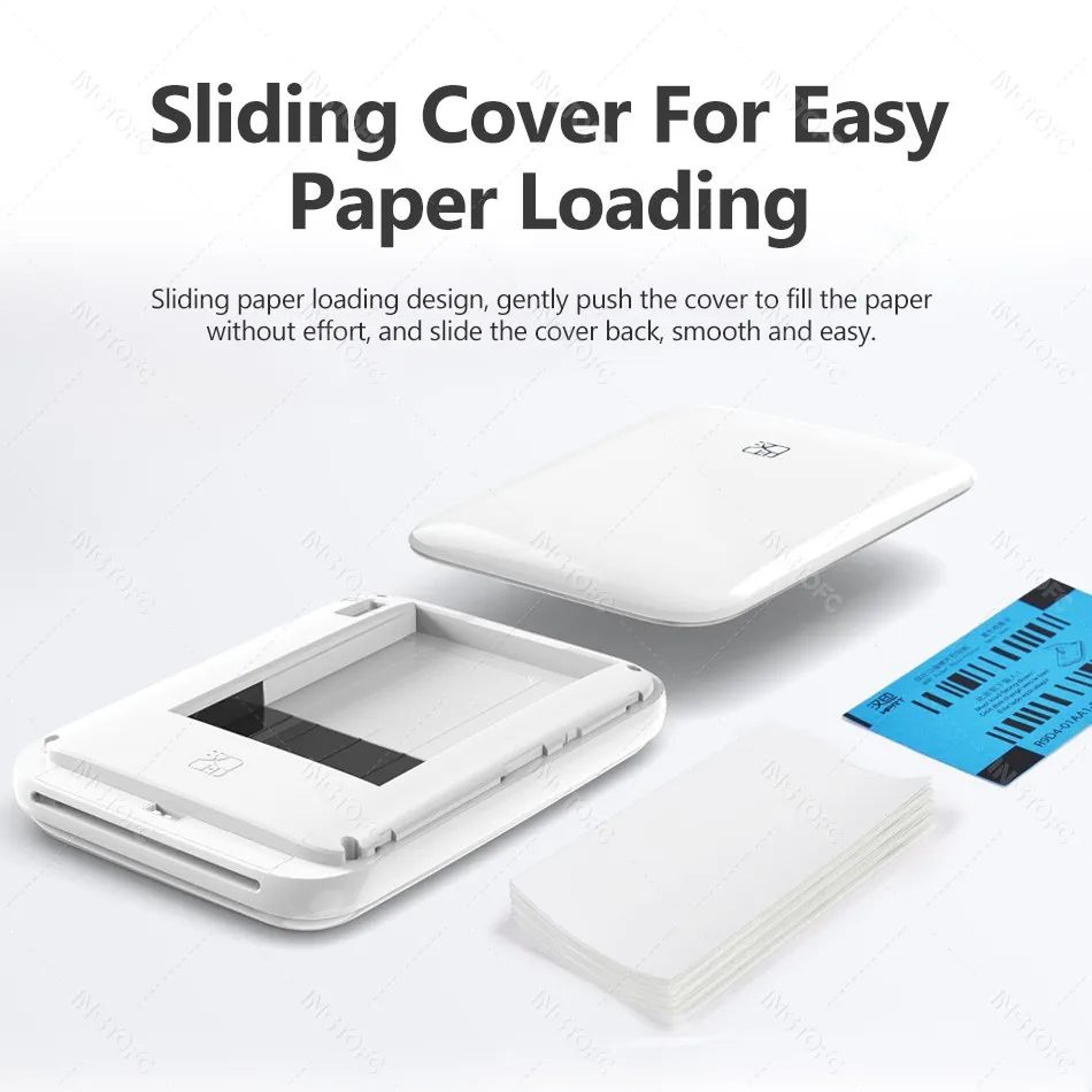 Portable Mini Bluetooth Photo Printer With 2x3 Inch Color StickyBack Prints 3