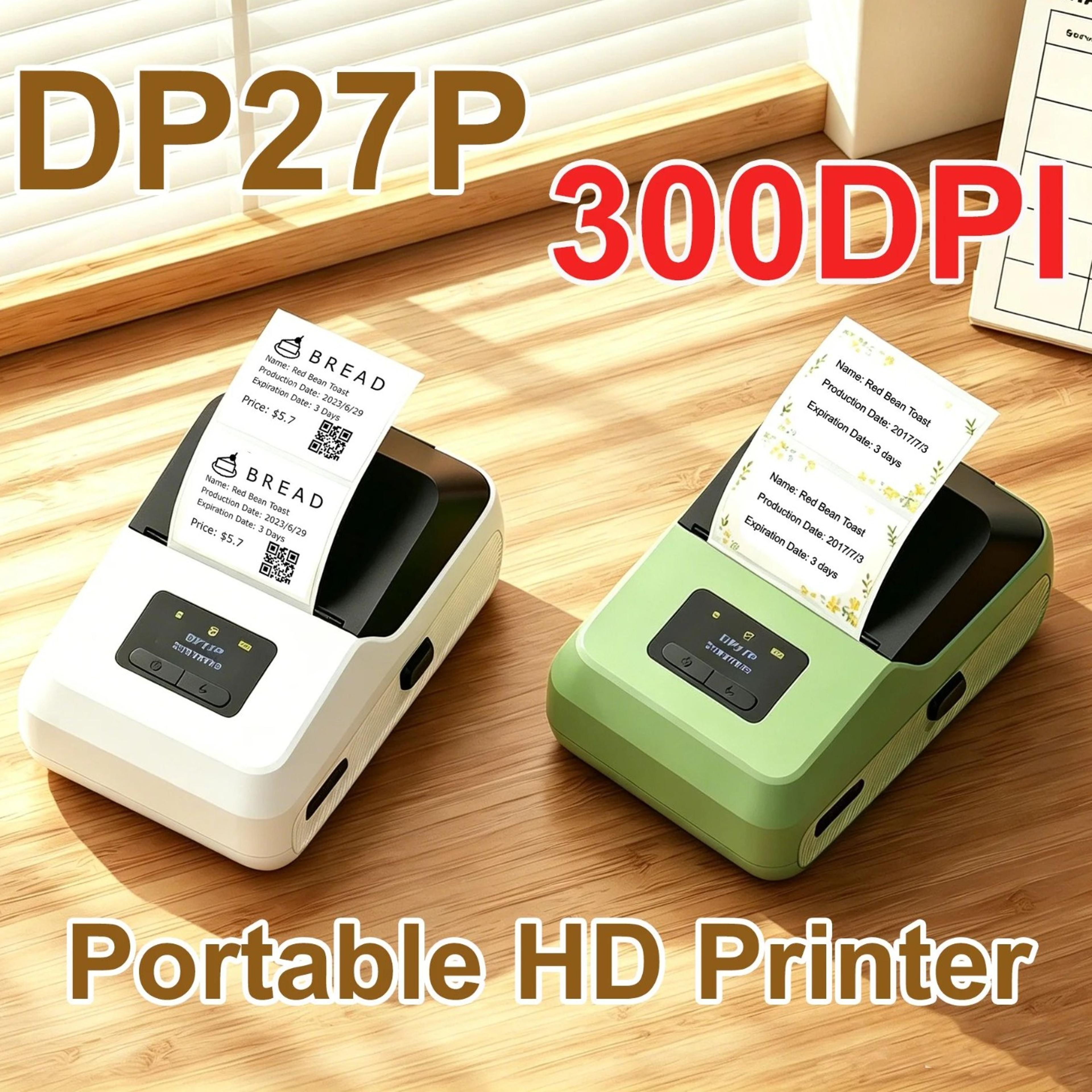 300 dpi wireless thermal label printer for jewelry, cable and office stickers