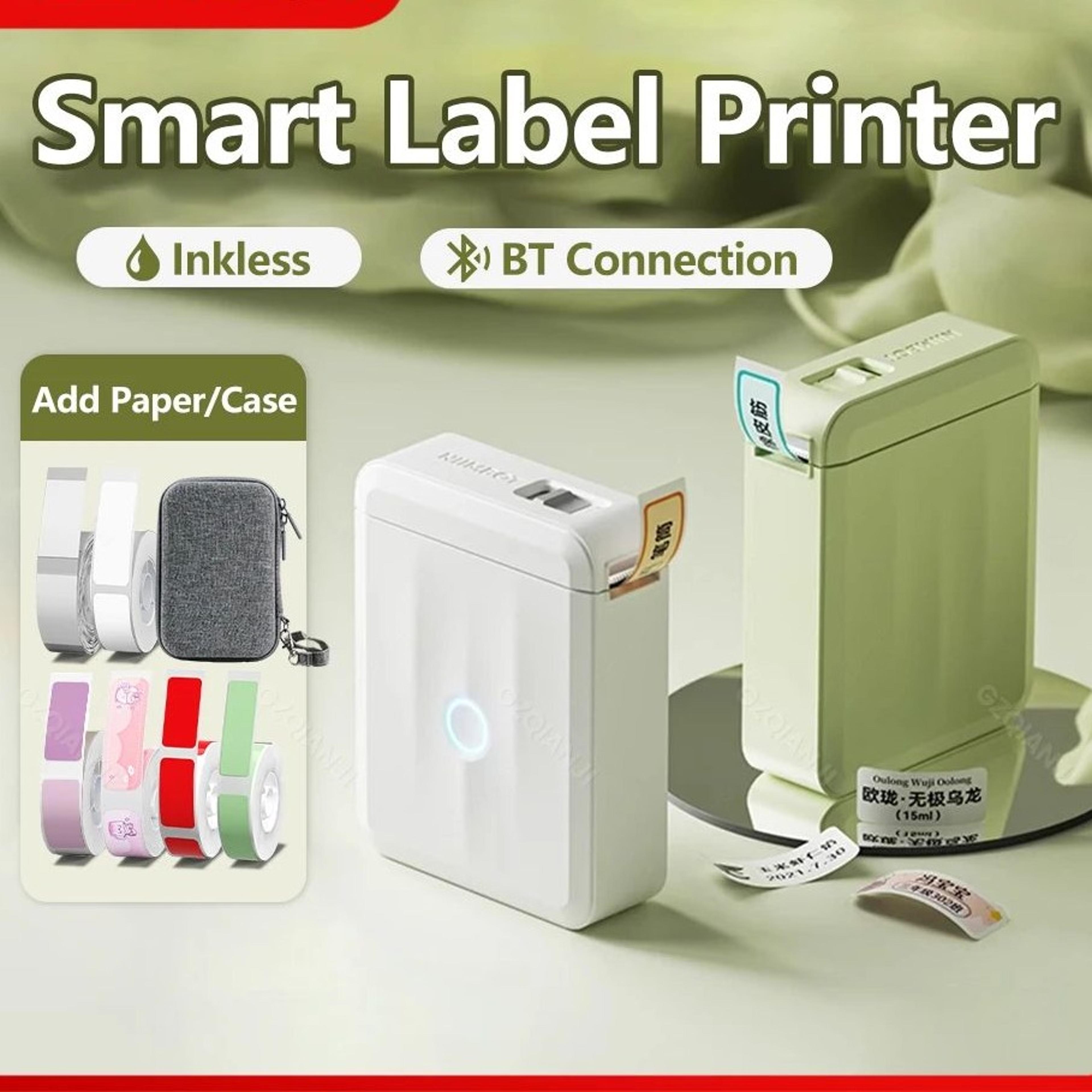 d110 mini bluetooth thermal label printer portable wireless inkless label maker