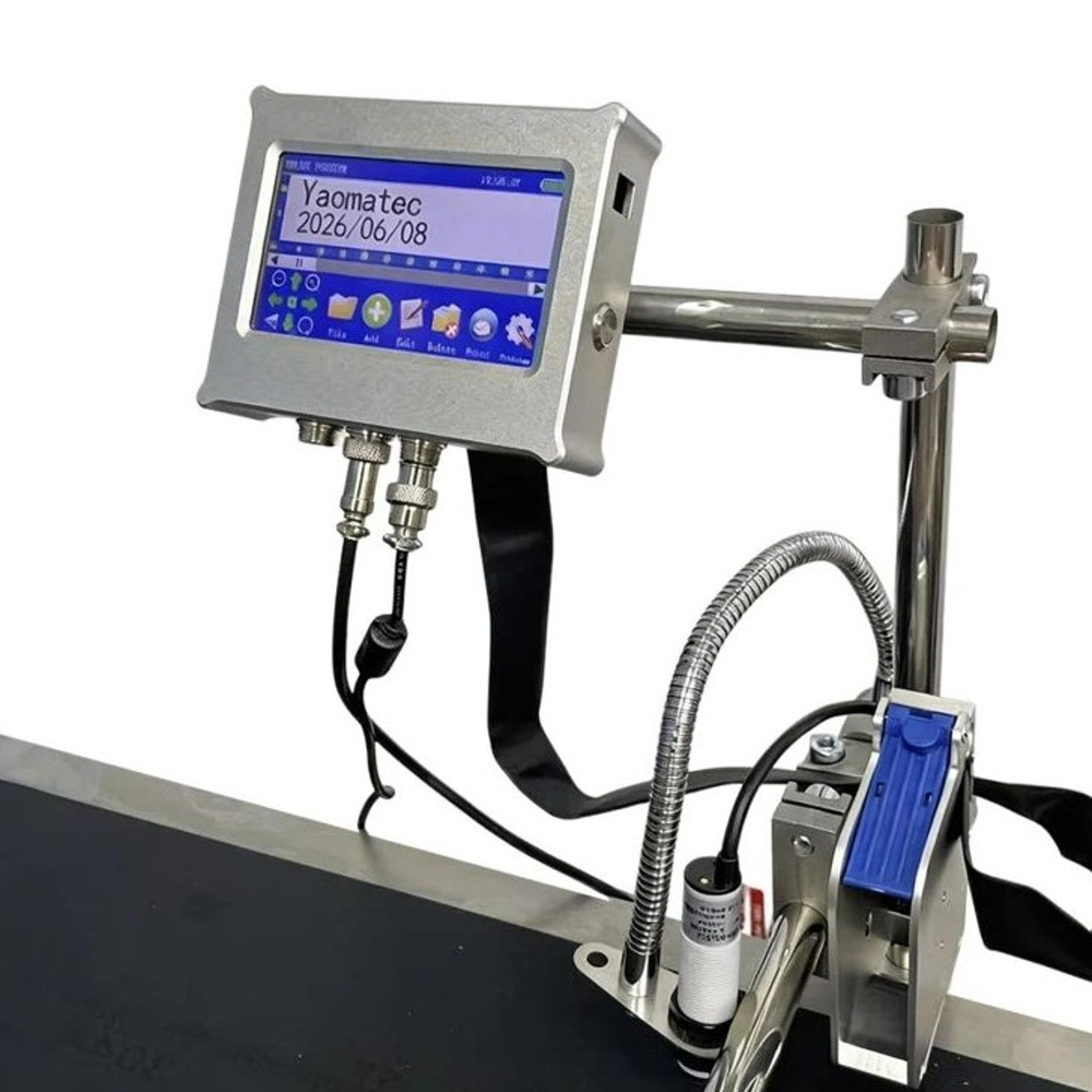 y45l 12.7mm automatic online inkjet printer for batch coding, date marking and logo printing
