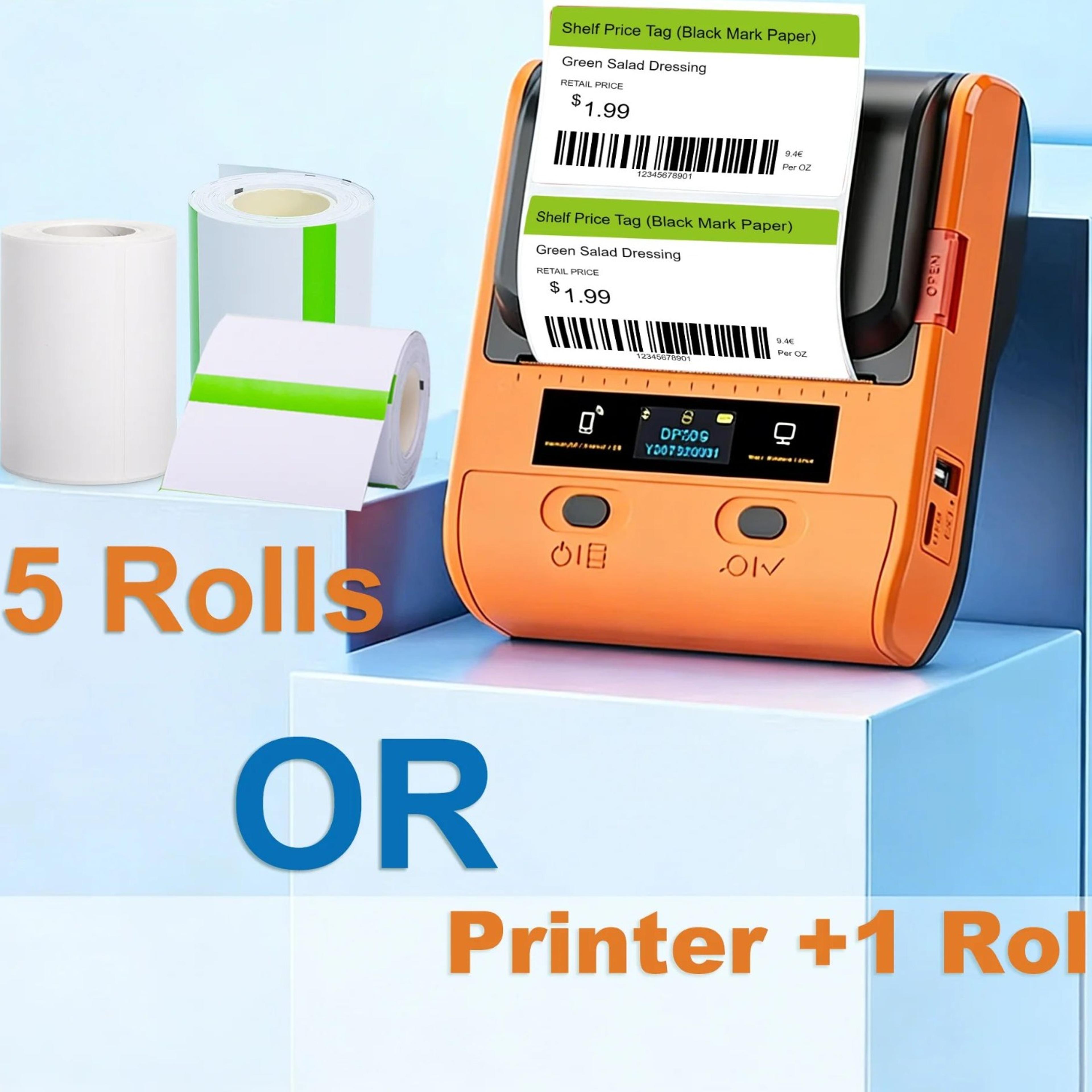 portable bluetooth thermal label printer 28-80mm barcode sticker maker
