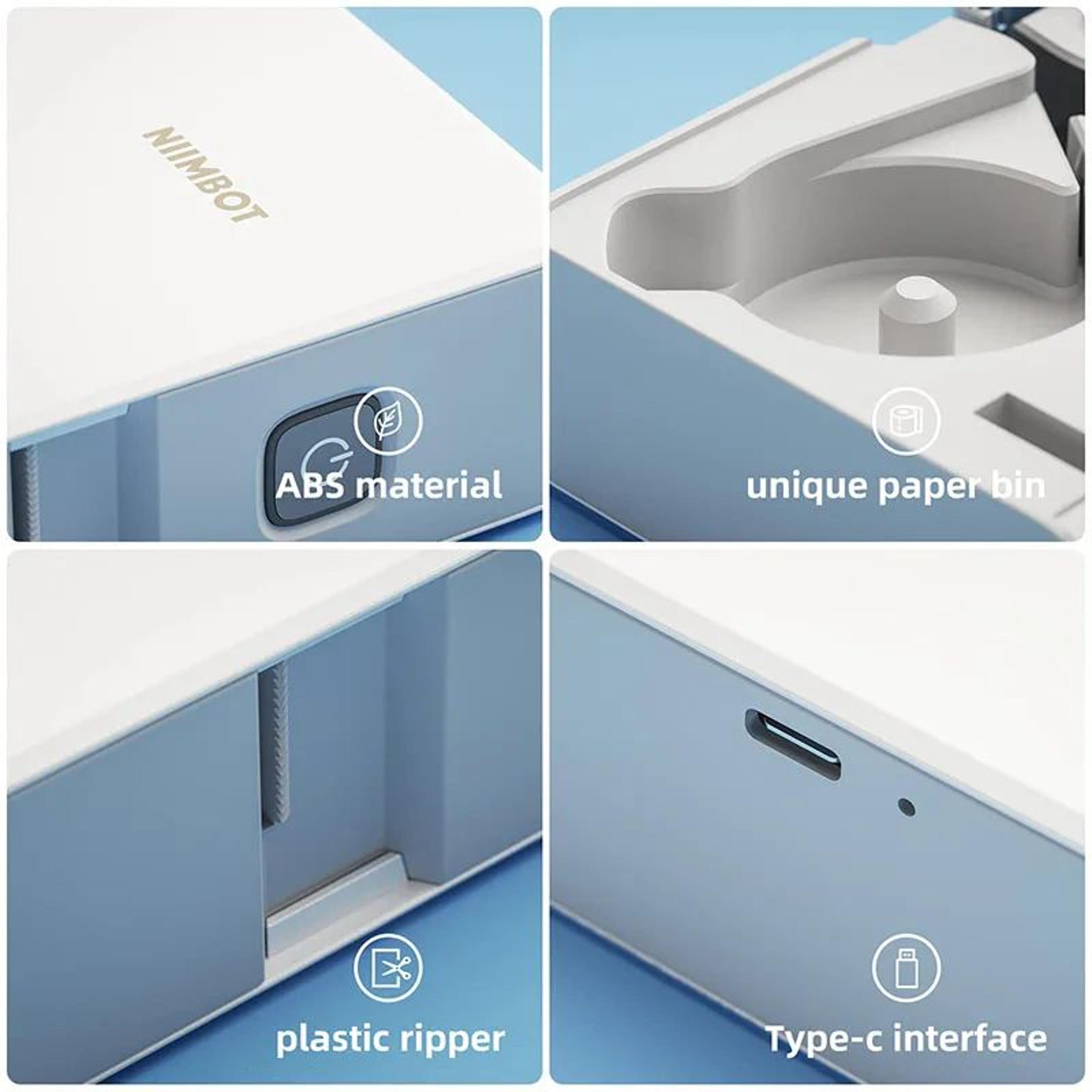 N1B18 Mini Portable Thermal Transfer Label Printer With LongLasting Ribbon And PET Stickers 2