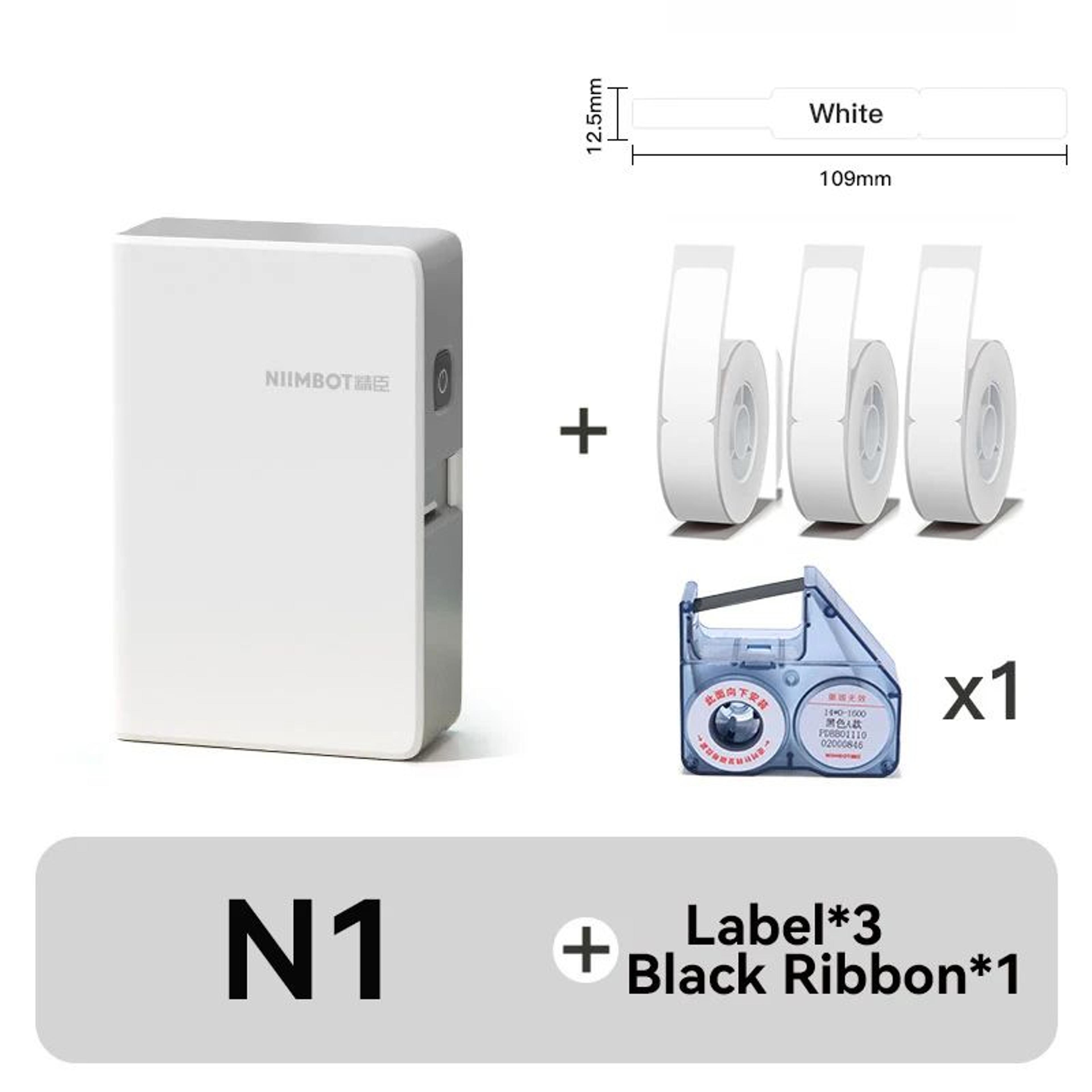 N1B18 Mini Portable Thermal Transfer Label Printer With LongLasting Ribbon And PET Stickers 9