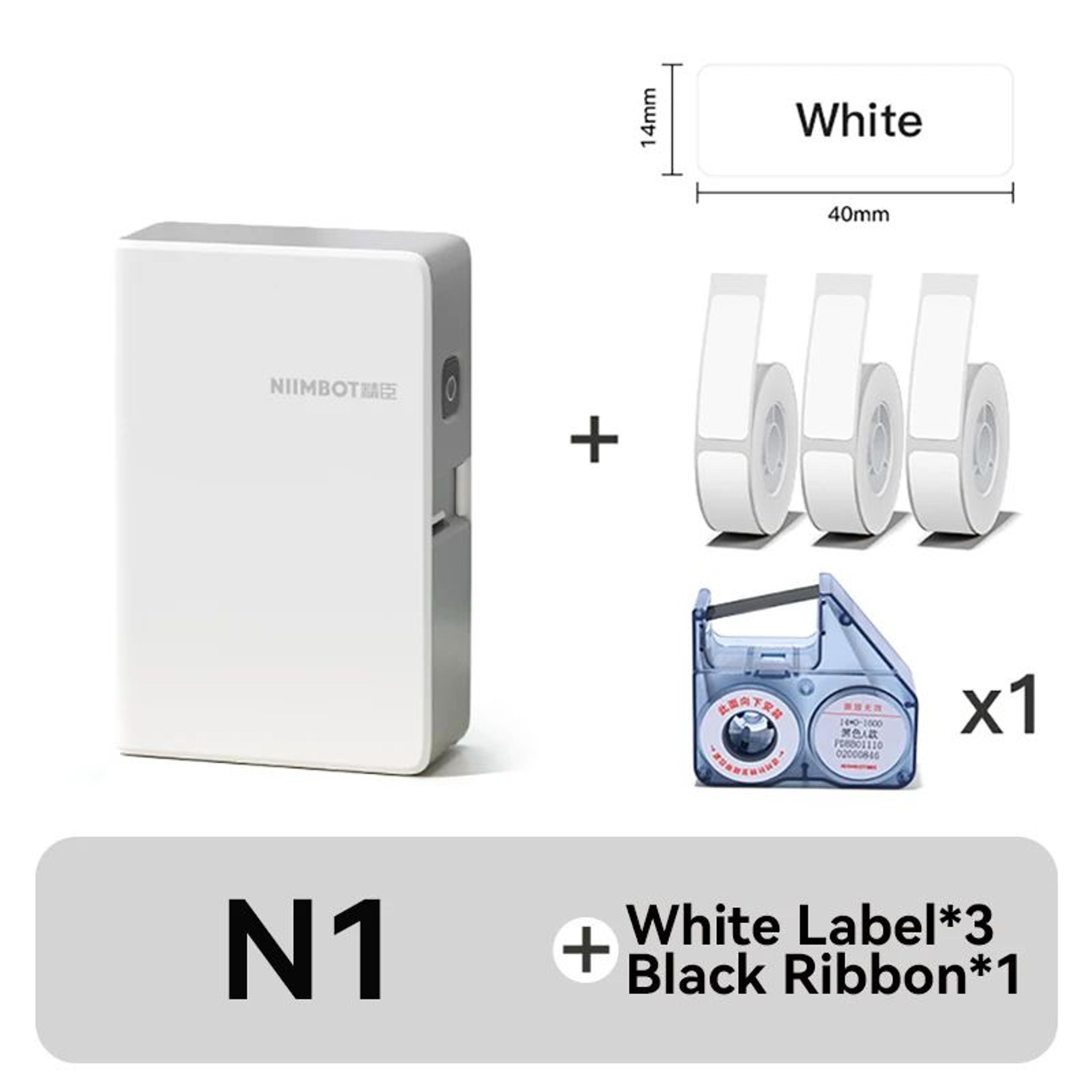N1B18 Mini Portable Thermal Transfer Label Printer With LongLasting Ribbon And PET Stickers 8