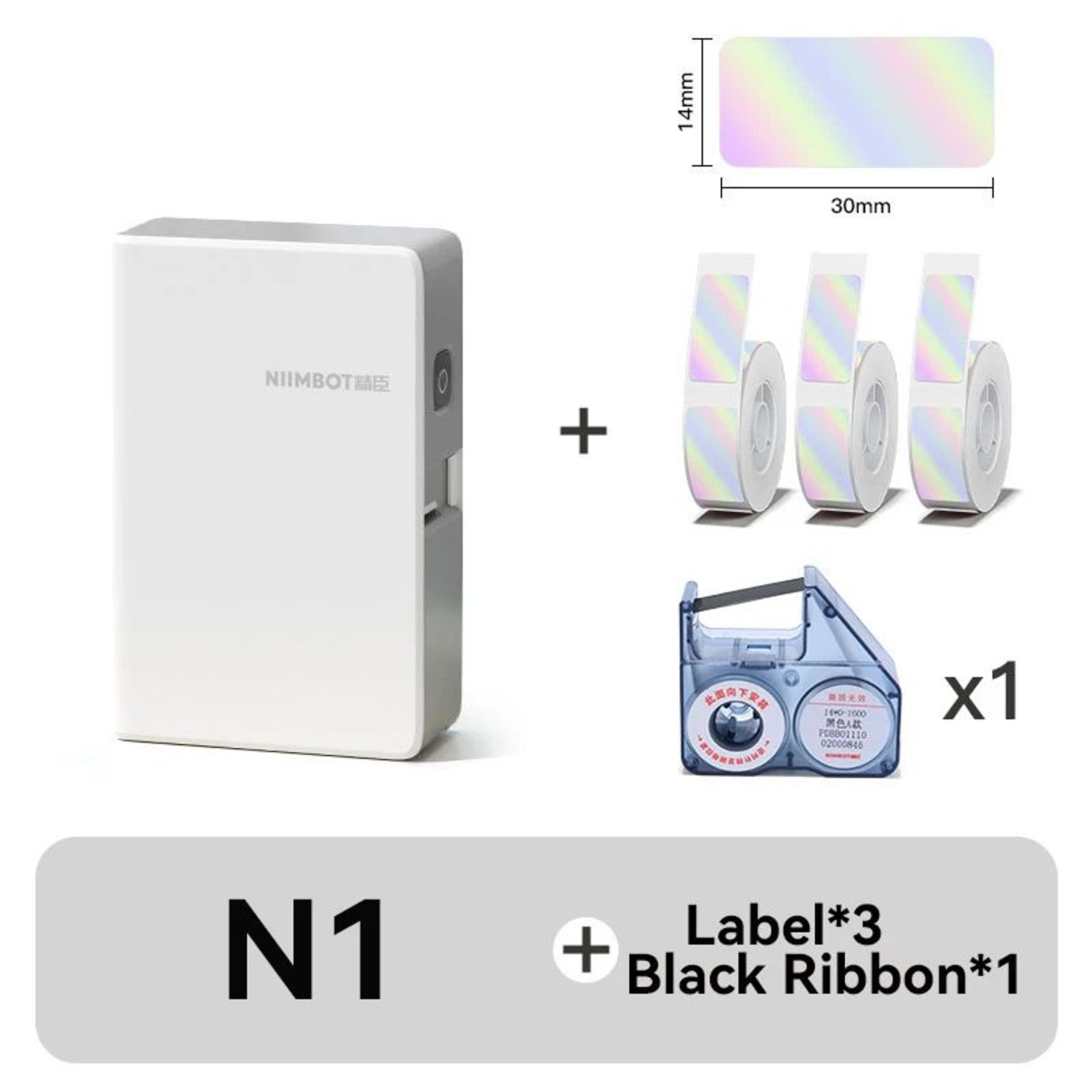 N1B18 Mini Portable Thermal Transfer Label Printer With LongLasting Ribbon And PET Stickers 13