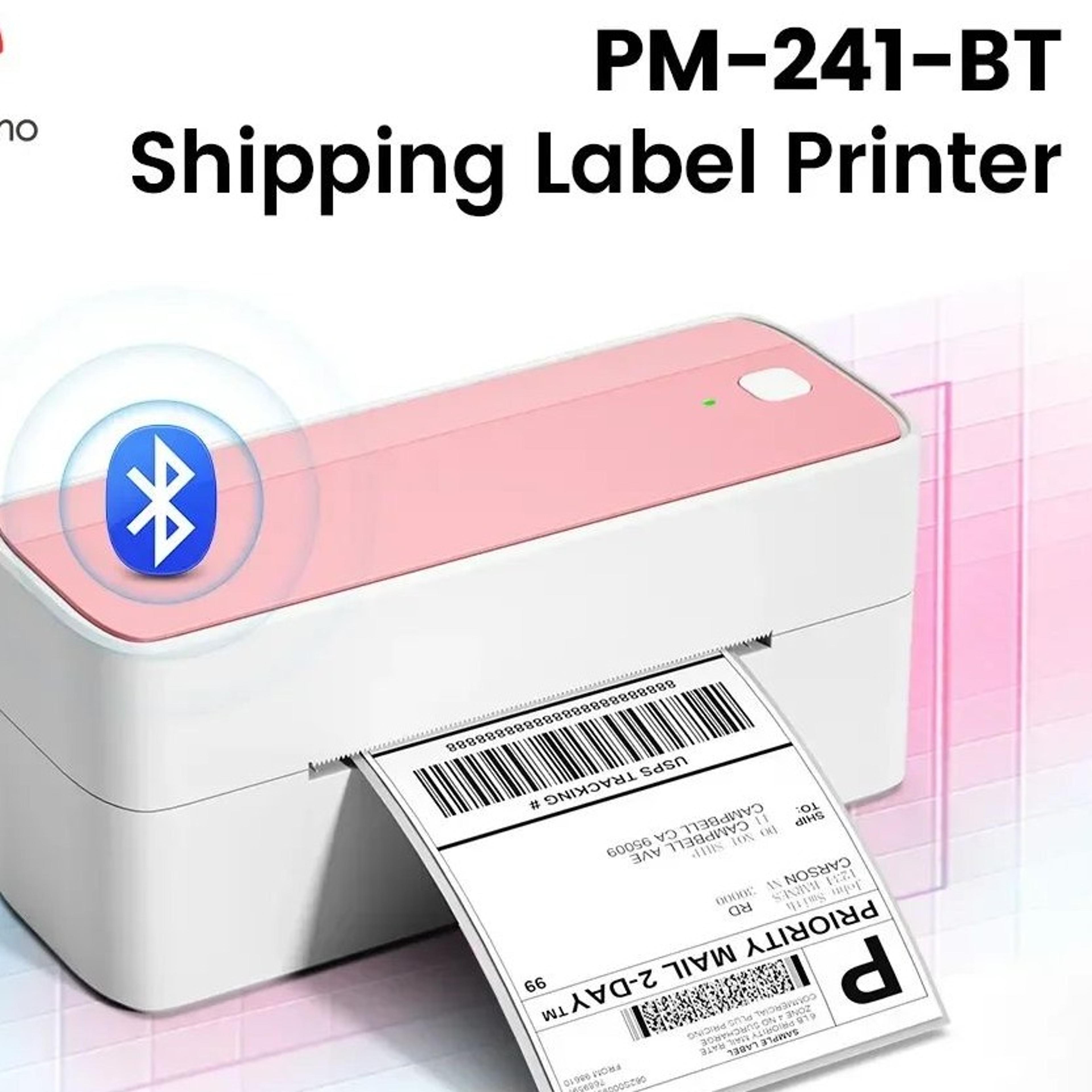 portable 4x6 bluetooth shipping label printer wireless thermal printer for small business