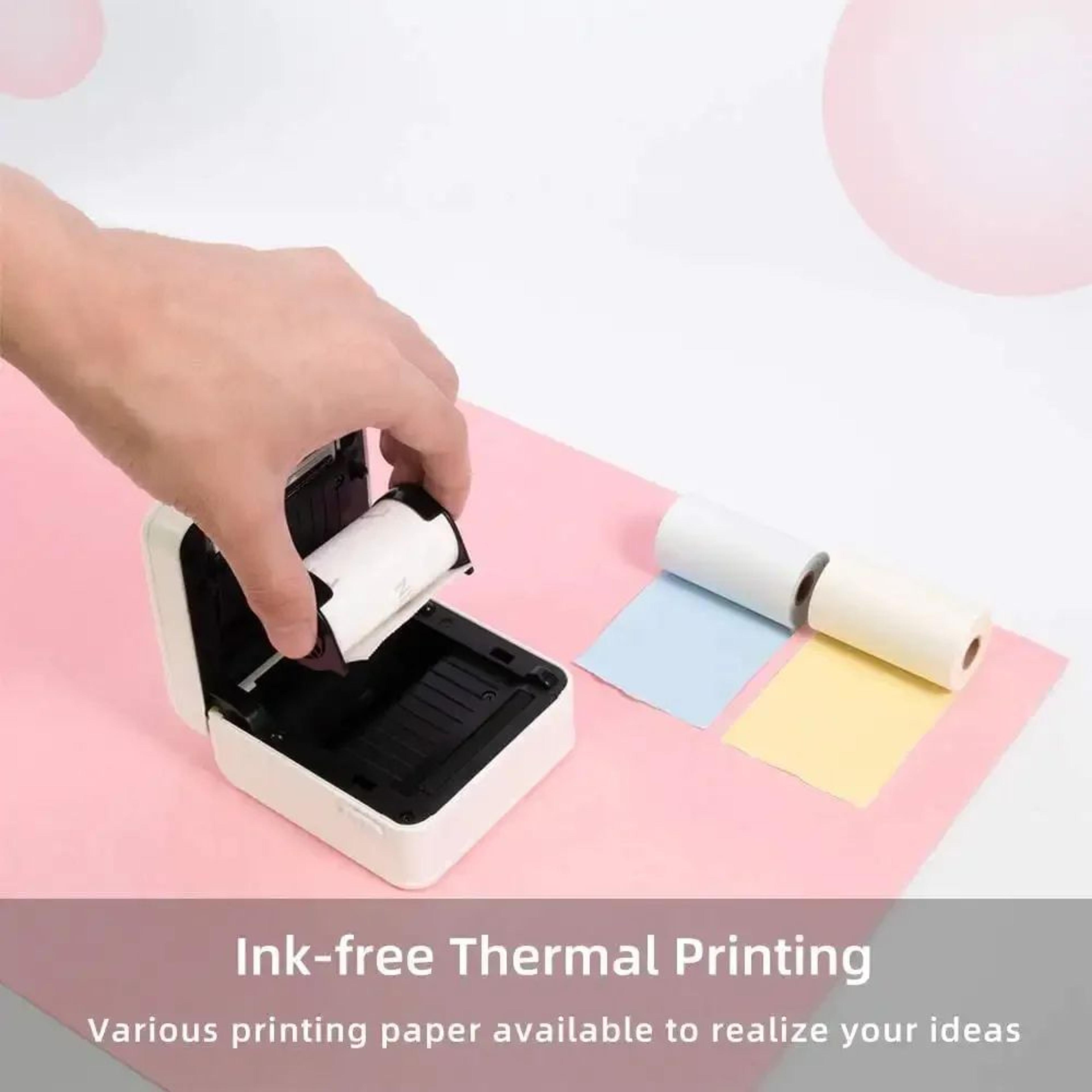300DPI Mini Bluetooth Pocket Thermal Printer For IOS Android Portable Inkless Photo And Note Printe 2
