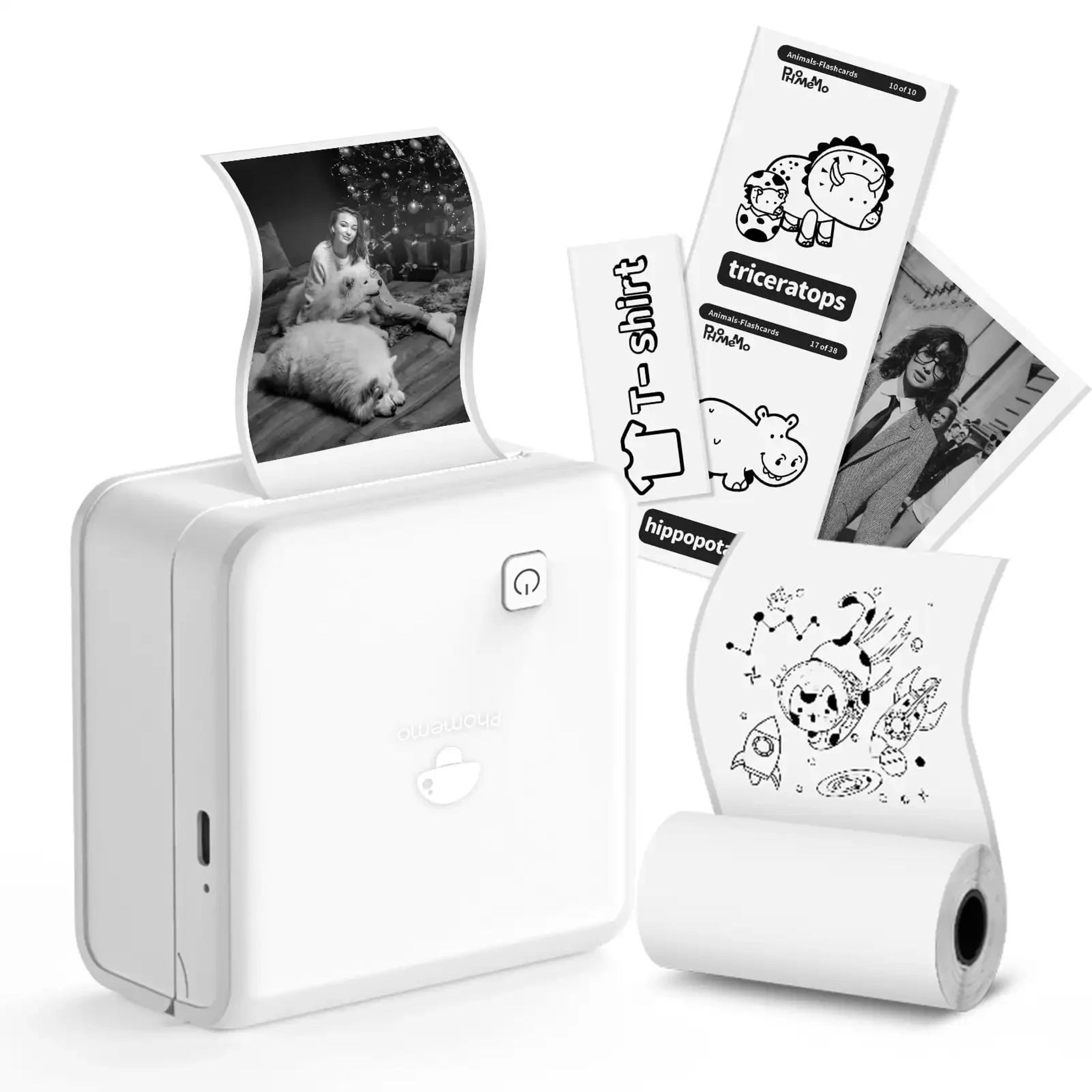 300DPI Mini Bluetooth Pocket Thermal Printer For IOS Android Portable Inkless Photo And Note Printe 6