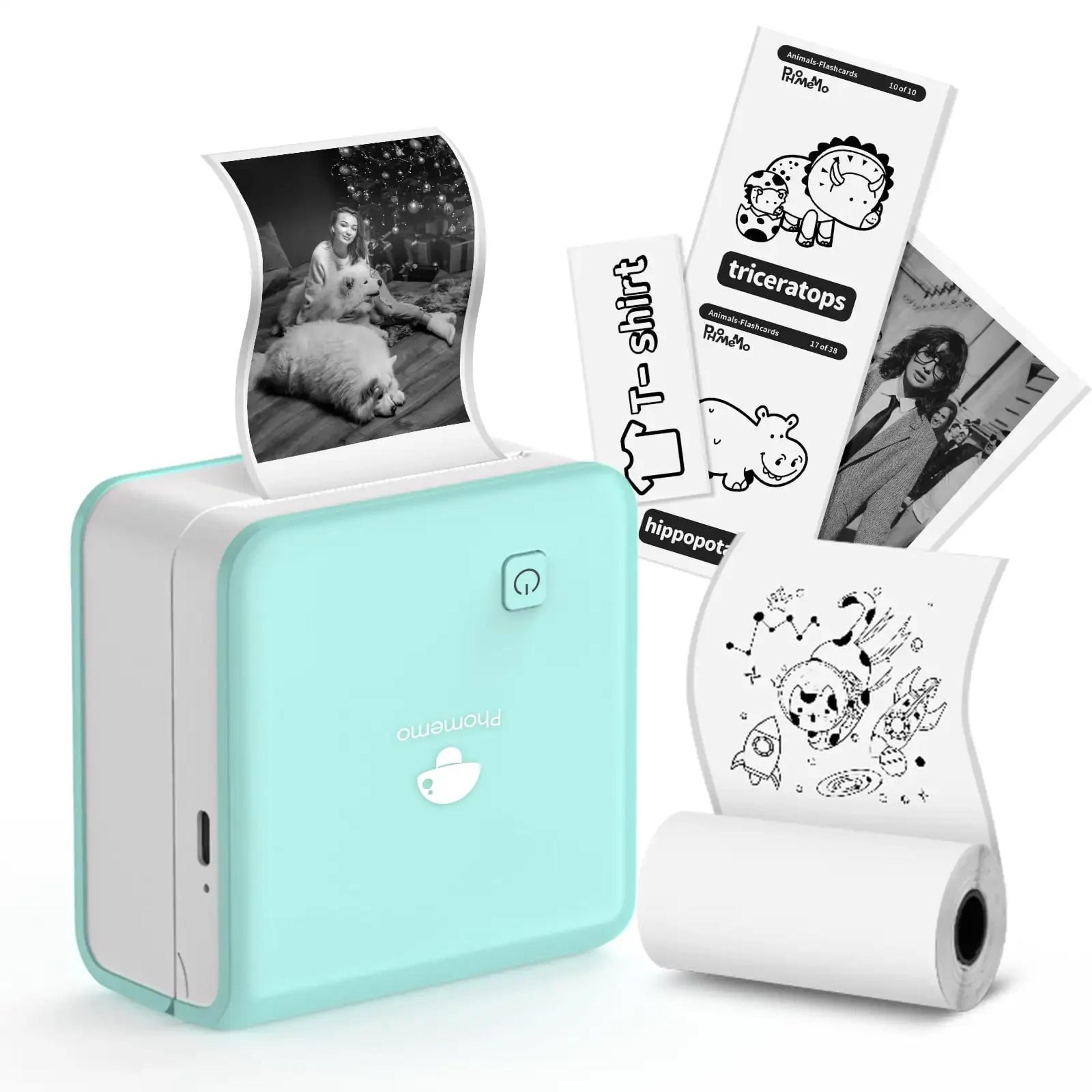 300DPI Mini Bluetooth Pocket Thermal Printer For IOS Android Portable Inkless Photo And Note Printe 8