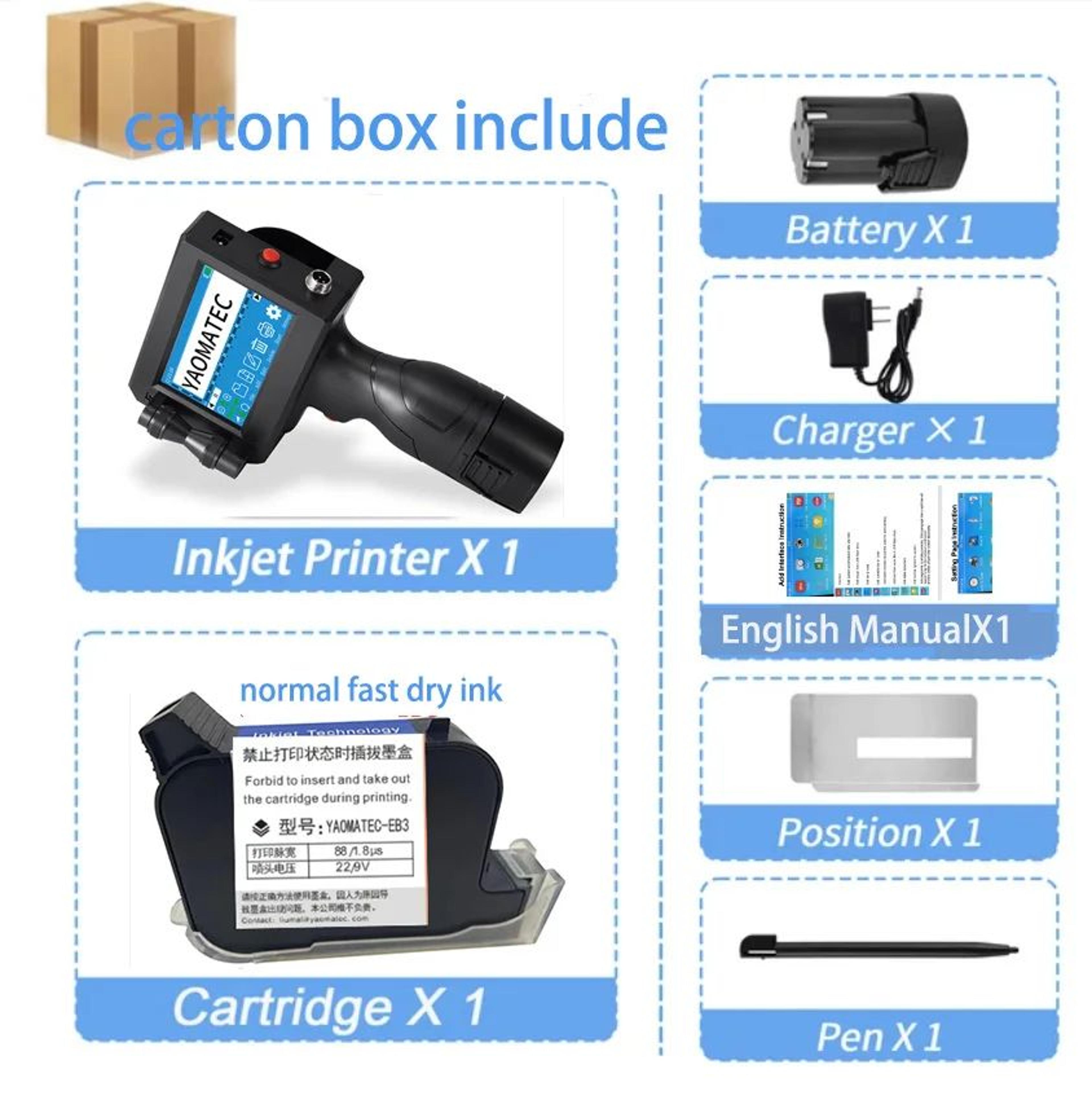 S17301750 Handheld Thermal Inkjet Printer For Expiry Dates Logos And Batch Coding 8