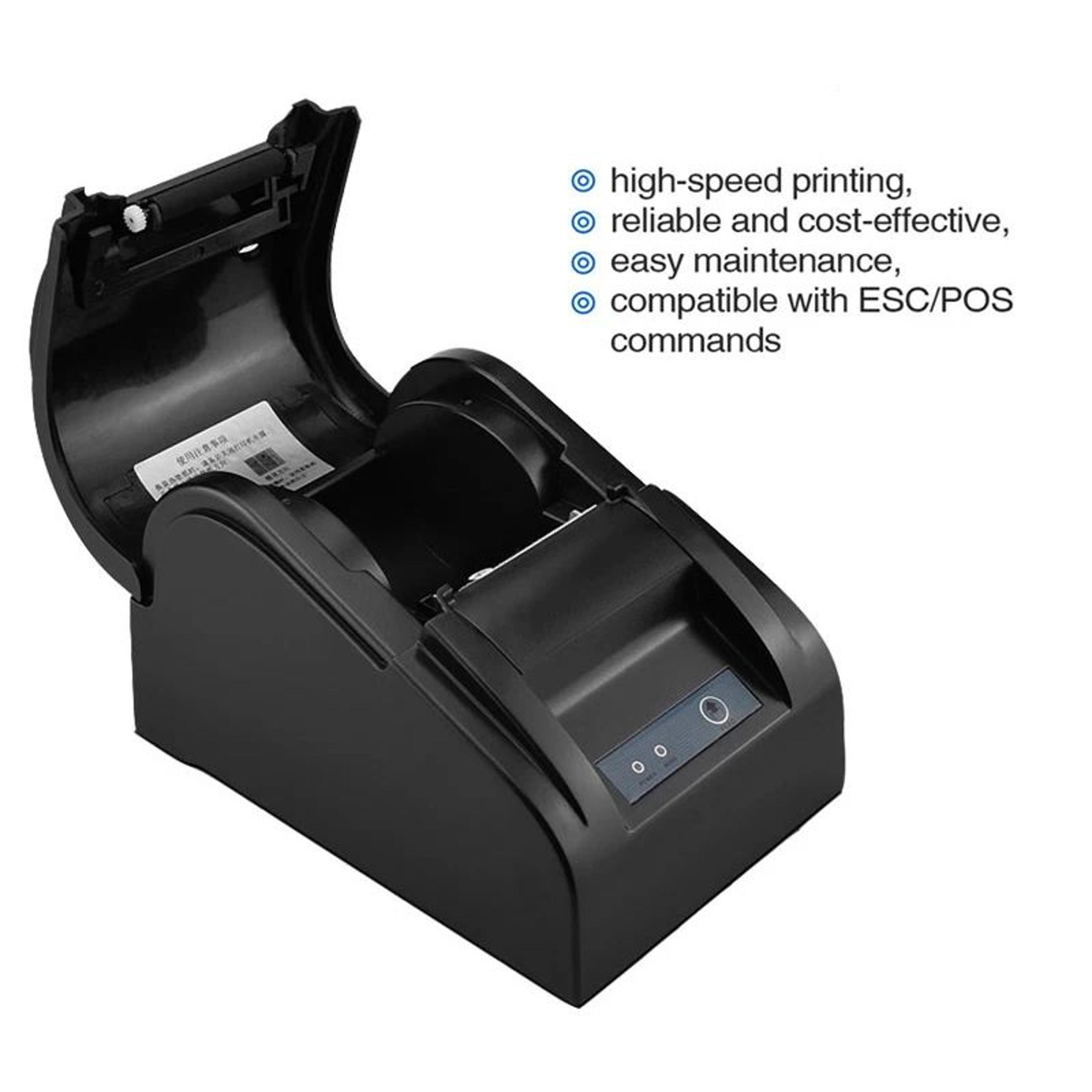 58mm USB Thermal Receipt Printer With RS232 POS Connectivity For Retail And Restaurants 3
