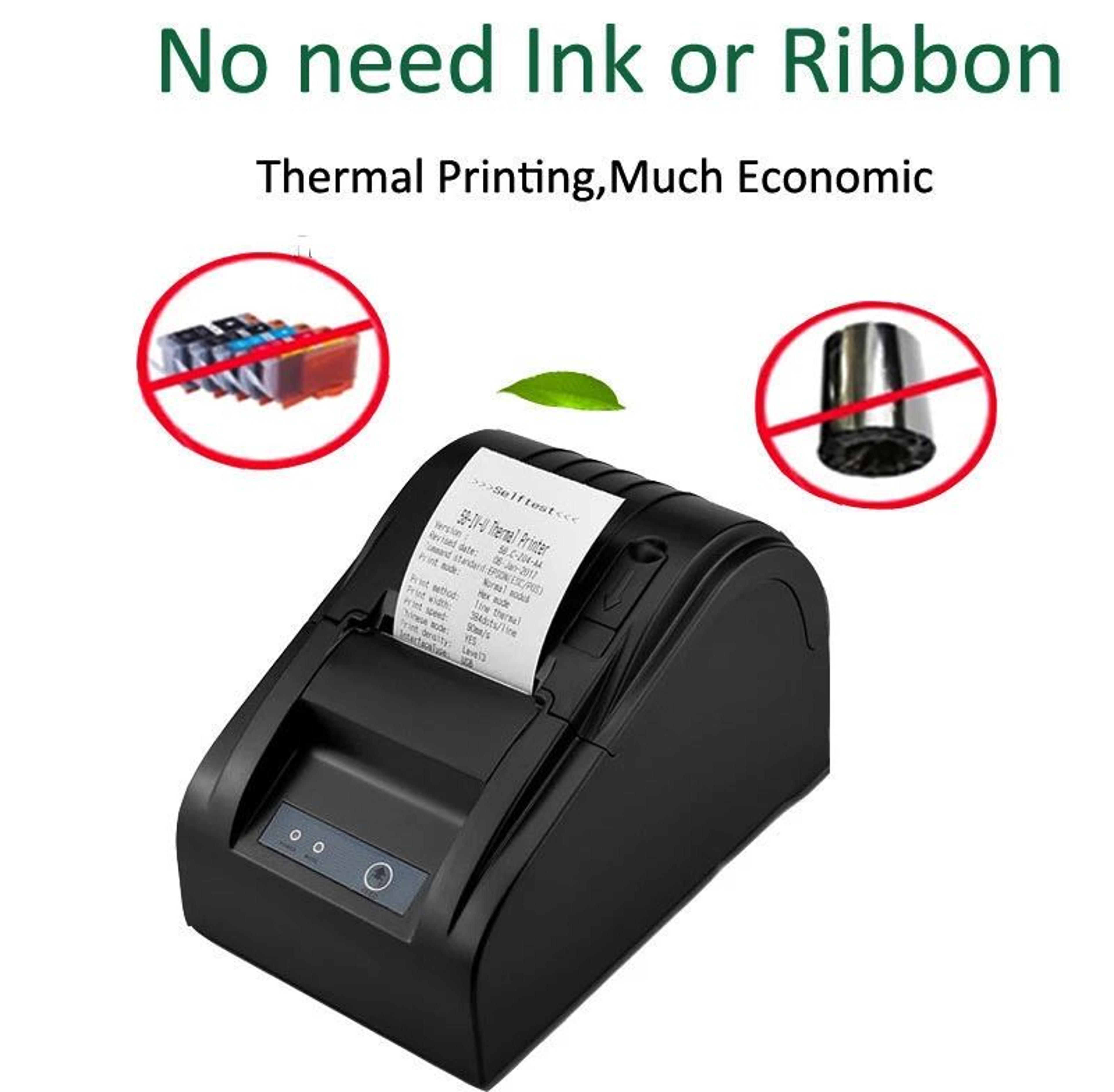 58mm USB Thermal Receipt Printer With RS232 POS Connectivity For Retail And Restaurants 1