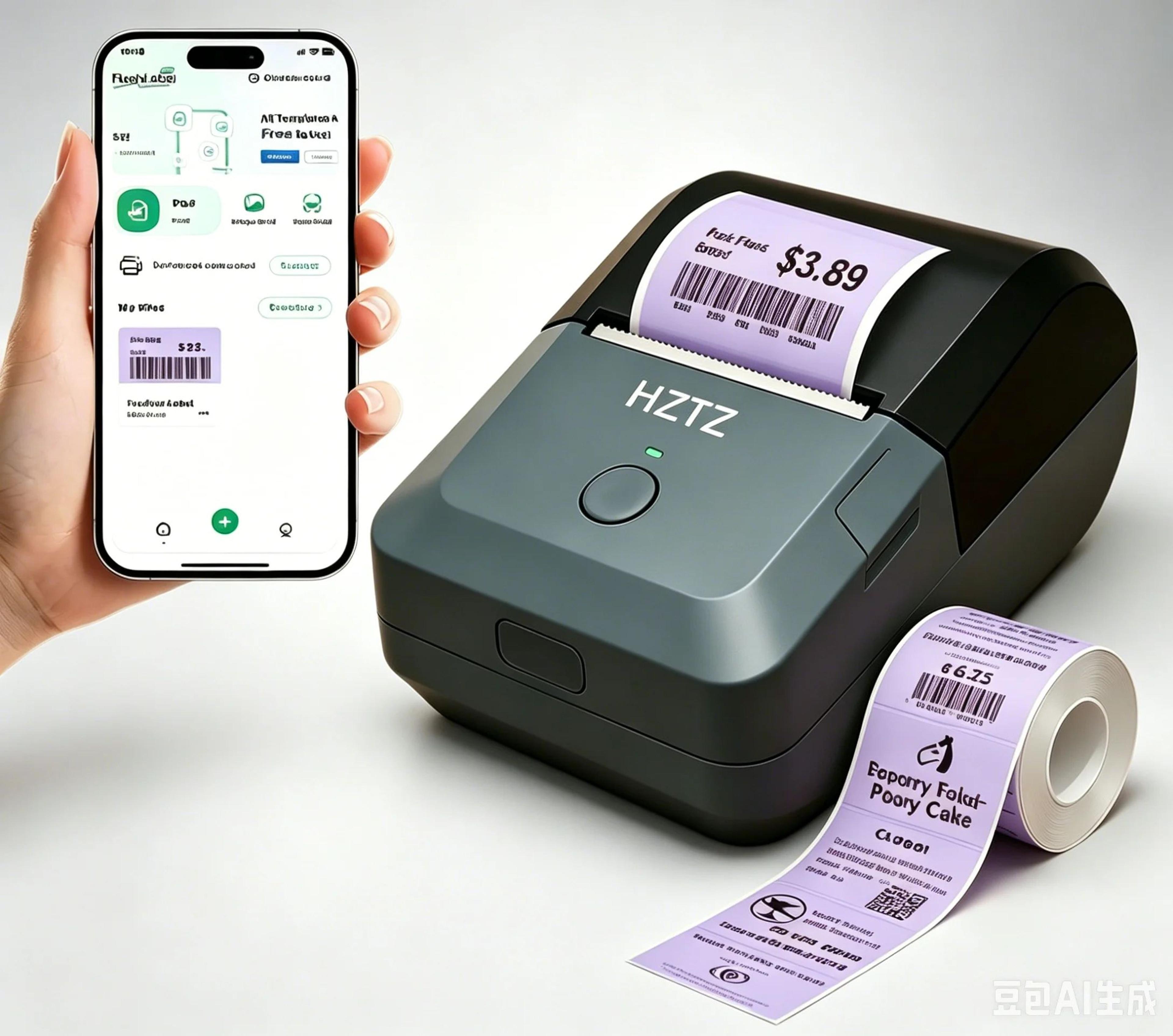 Portable Inkless Bluetooth Label Printer With Color Paper Support For Retail And Home Organization 12