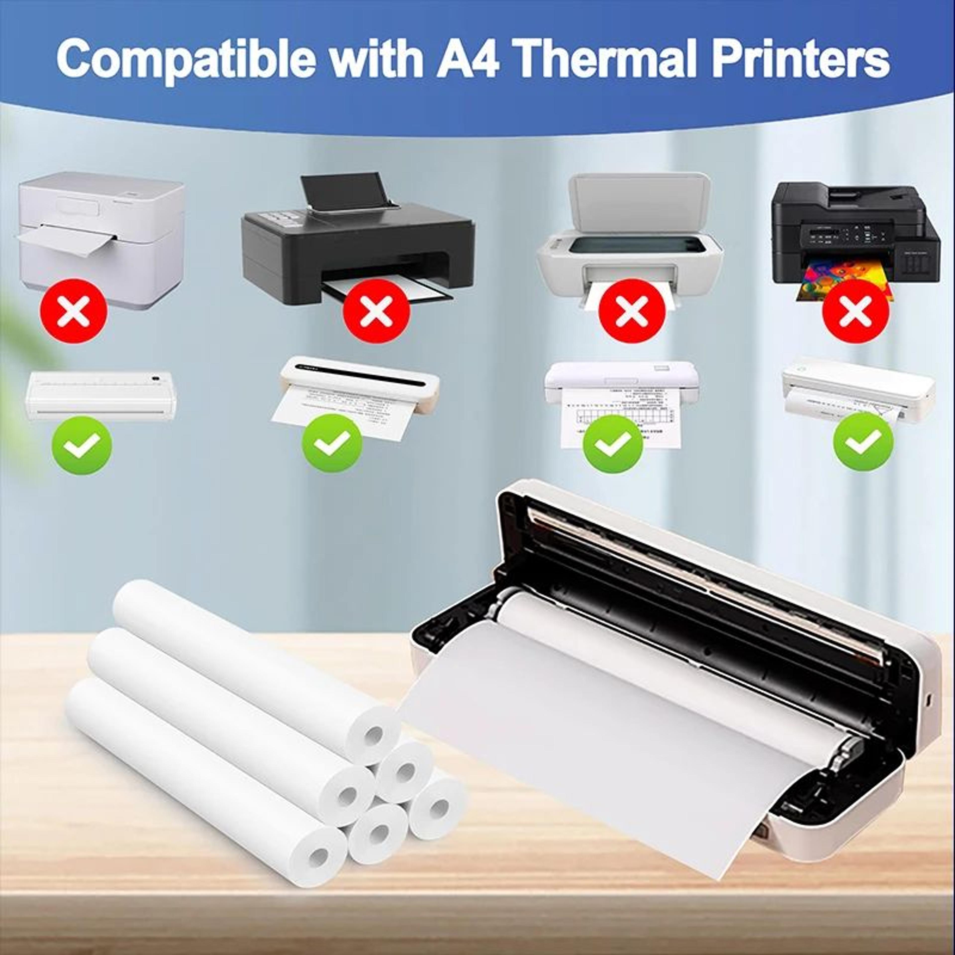A4 QuickDry Thermal Paper Rolls For Portable Printers  2610 Rolls 5