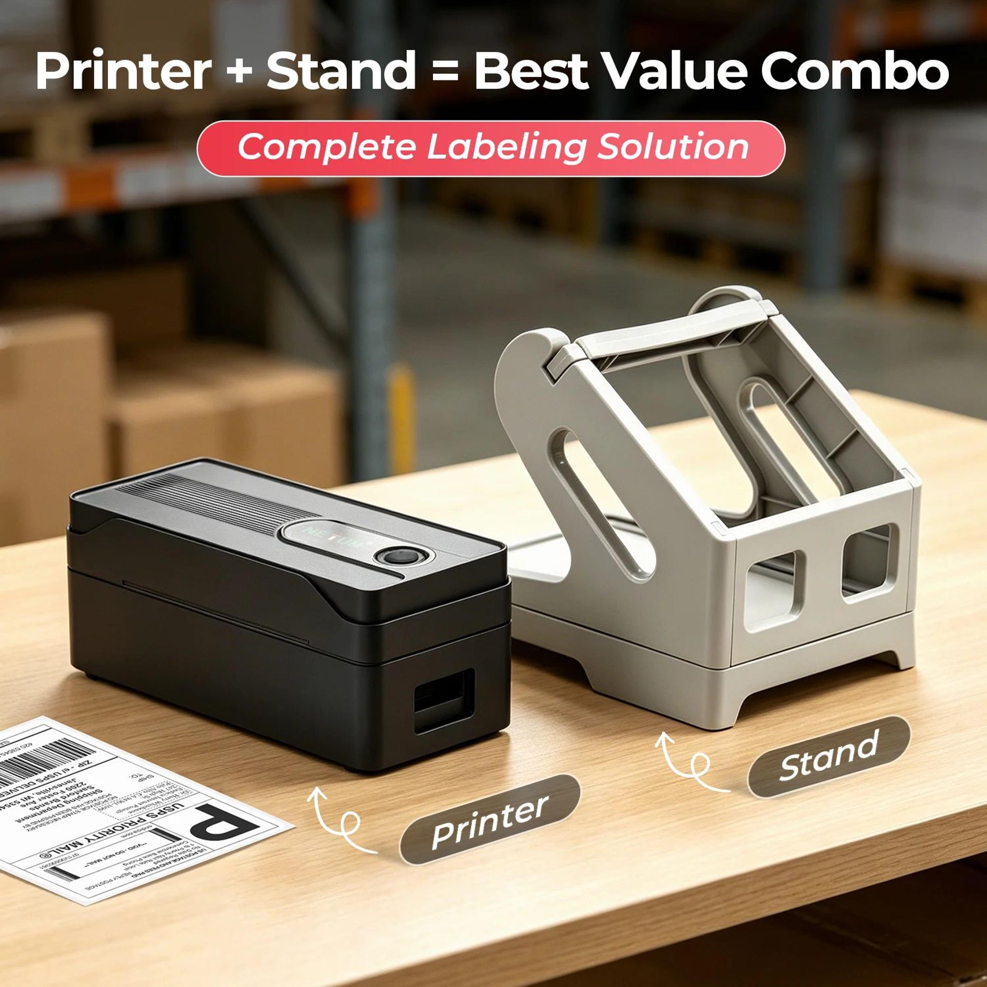4x6 Bluetooth Thermal Shipping Label Printer For Fast Wireless Package Labeling 6