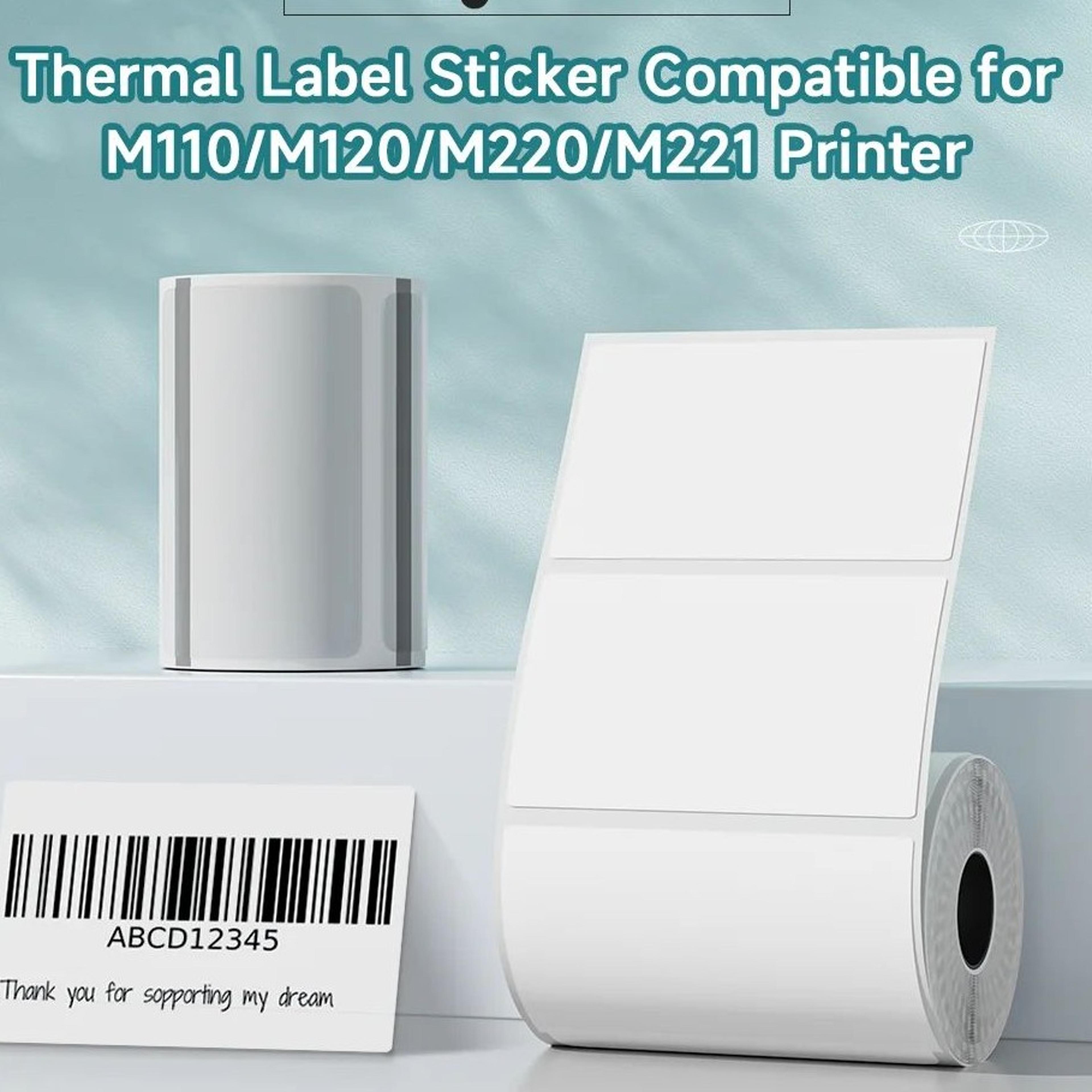 multi-purpose adhesive thermal label stickers for m110 m200 m220 printers