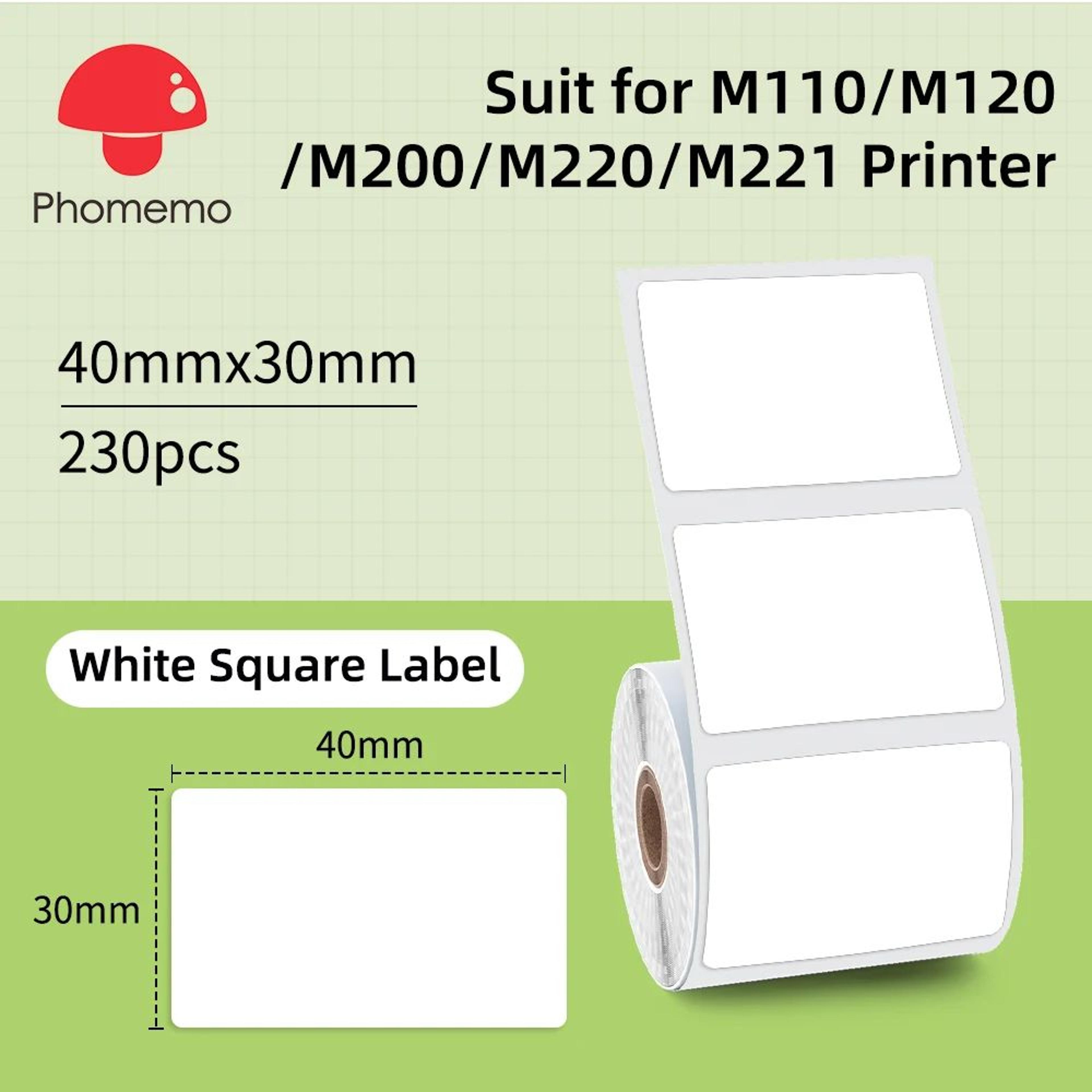 MultiPurpose Adhesive Thermal Label Stickers For M110 M200 M220 Printers 7