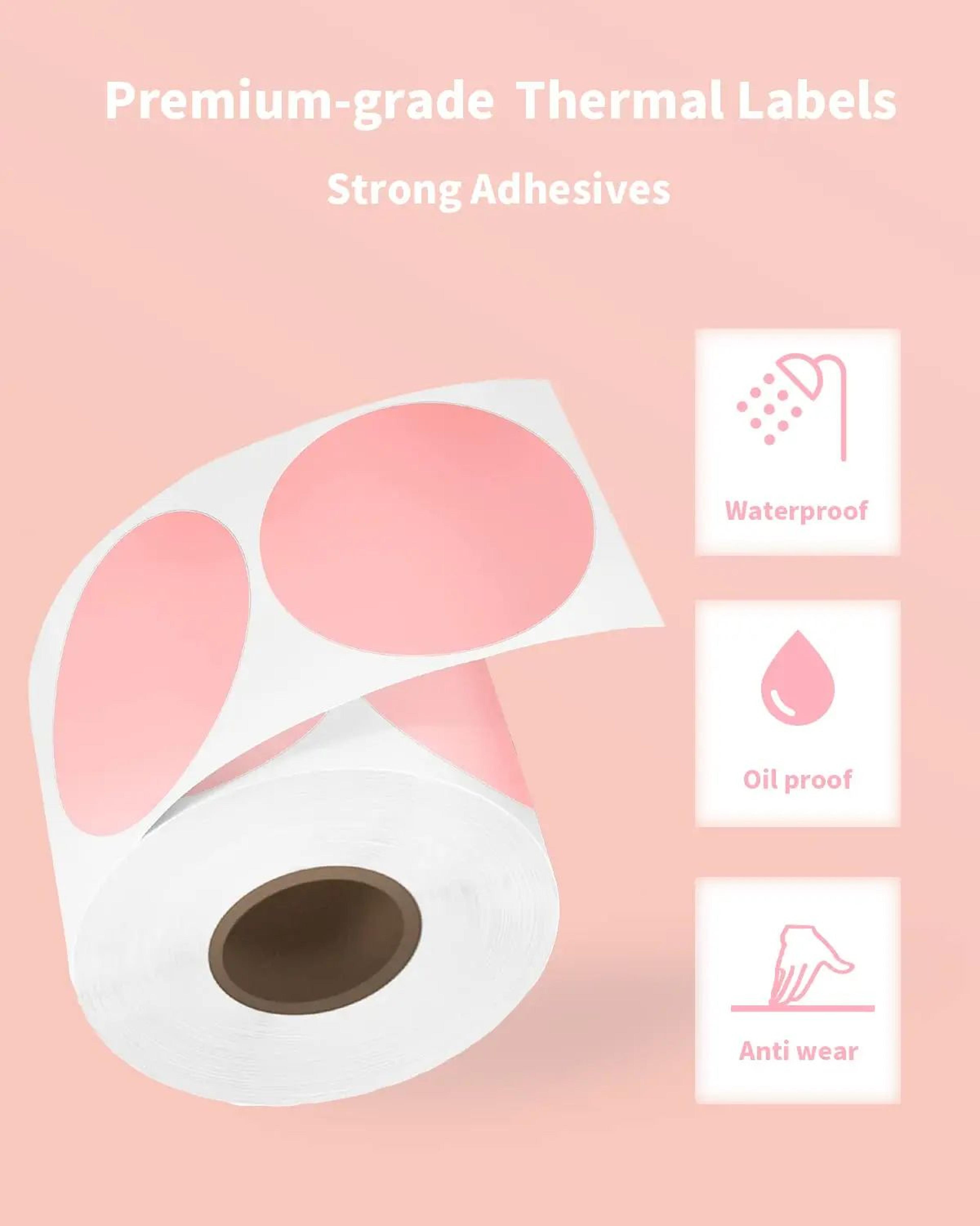 Rainbow Round And Square Thermal Sticker Labels For Shipping Packaging And DIY Branding 2