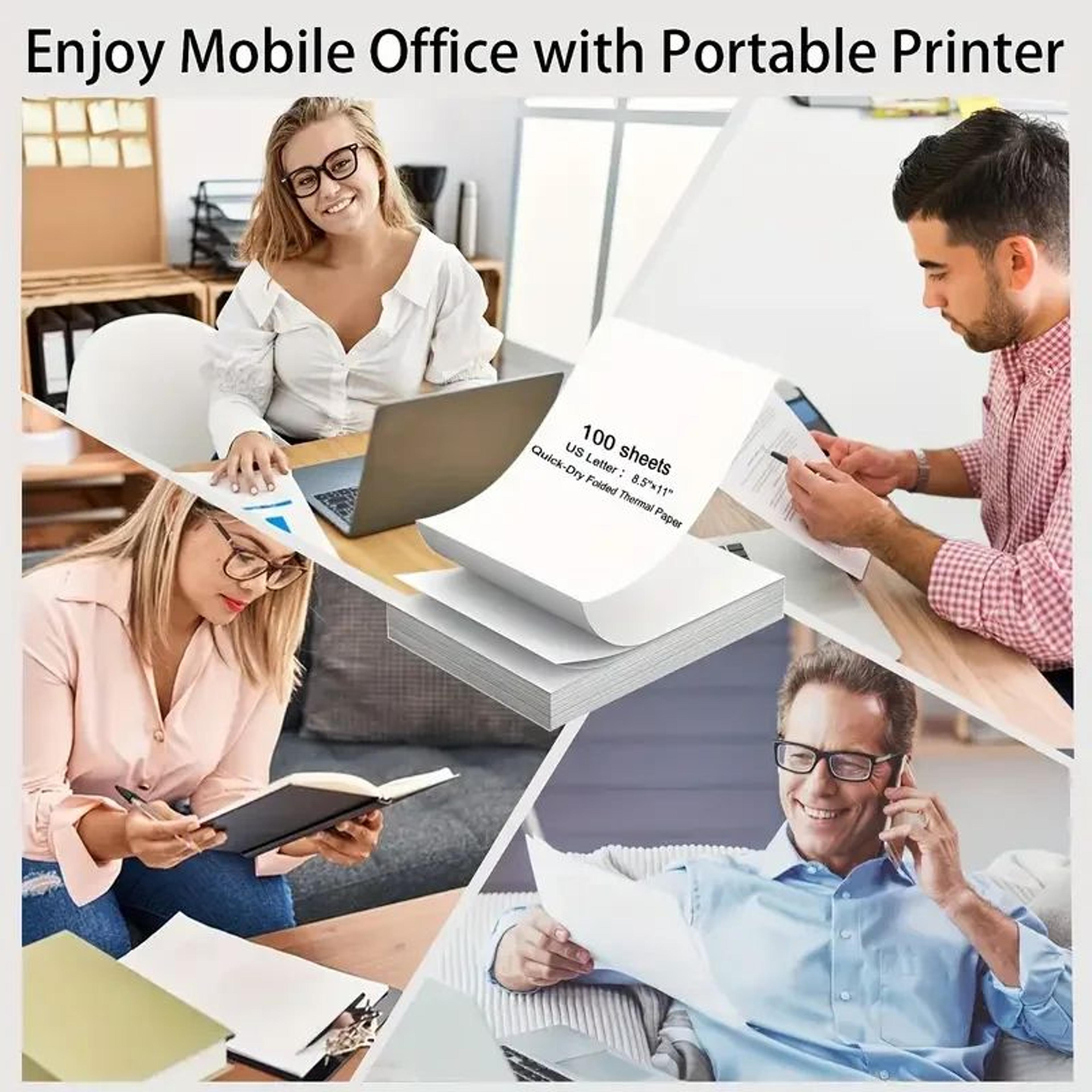 200 Sheets A4 Thermal Printing Paper For Portable Printers QuickDrying Inkless Print Sheets 3