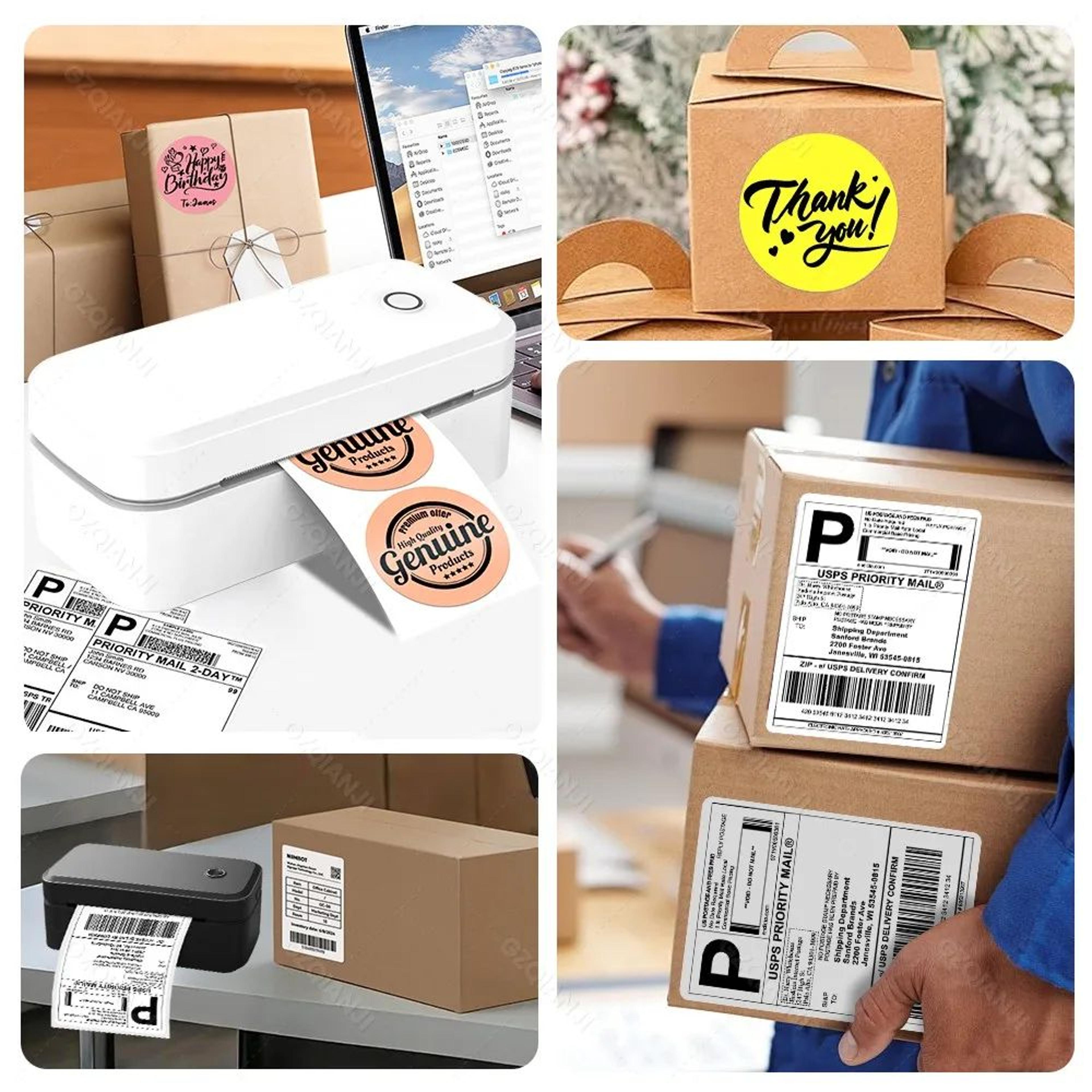 4 Inch Bluetooth Thermal Shipping Label Printer 110mm Wireless Inkless Printer 3