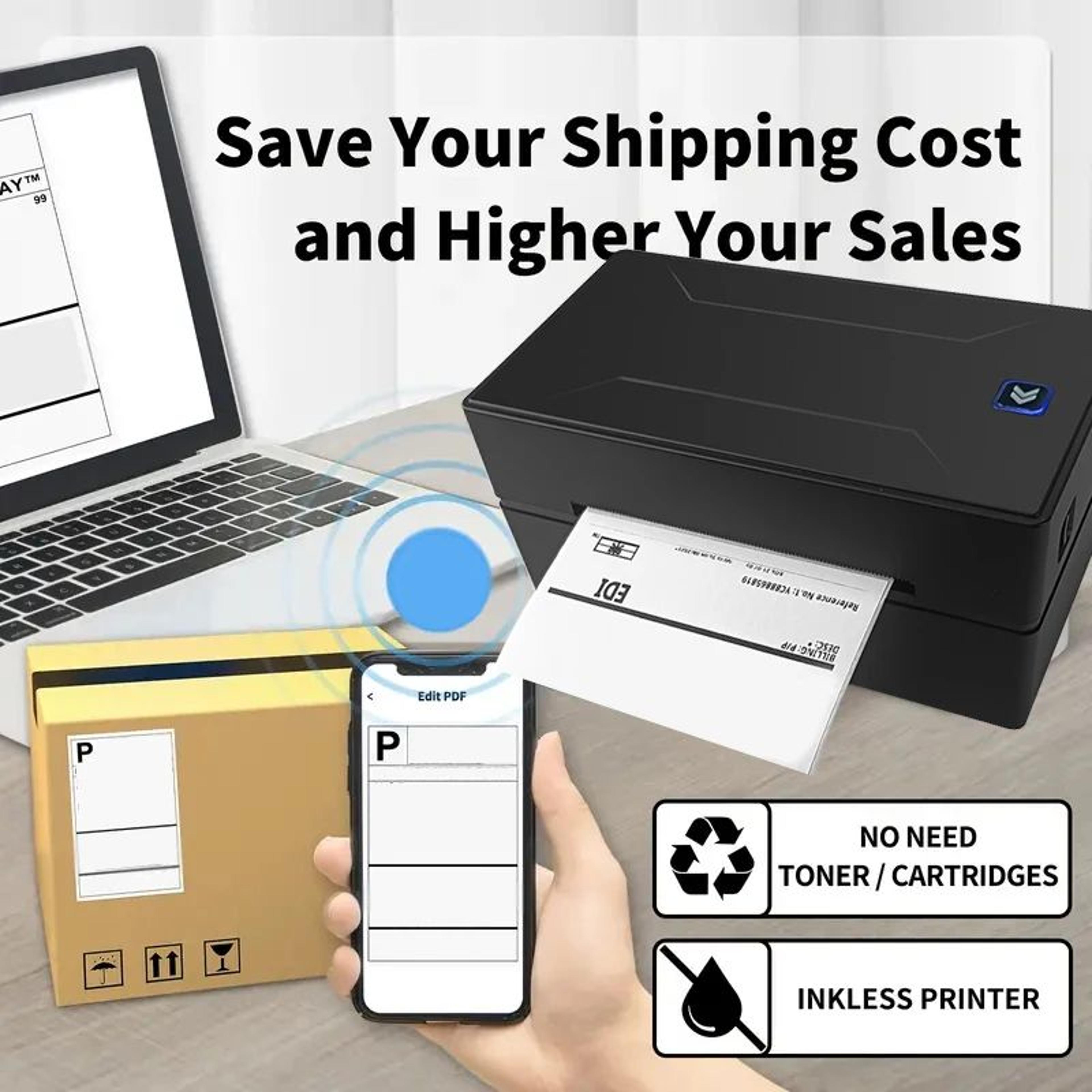 D100 Portable Bluetooth Thermal Label Printer For Office And Small Business 2