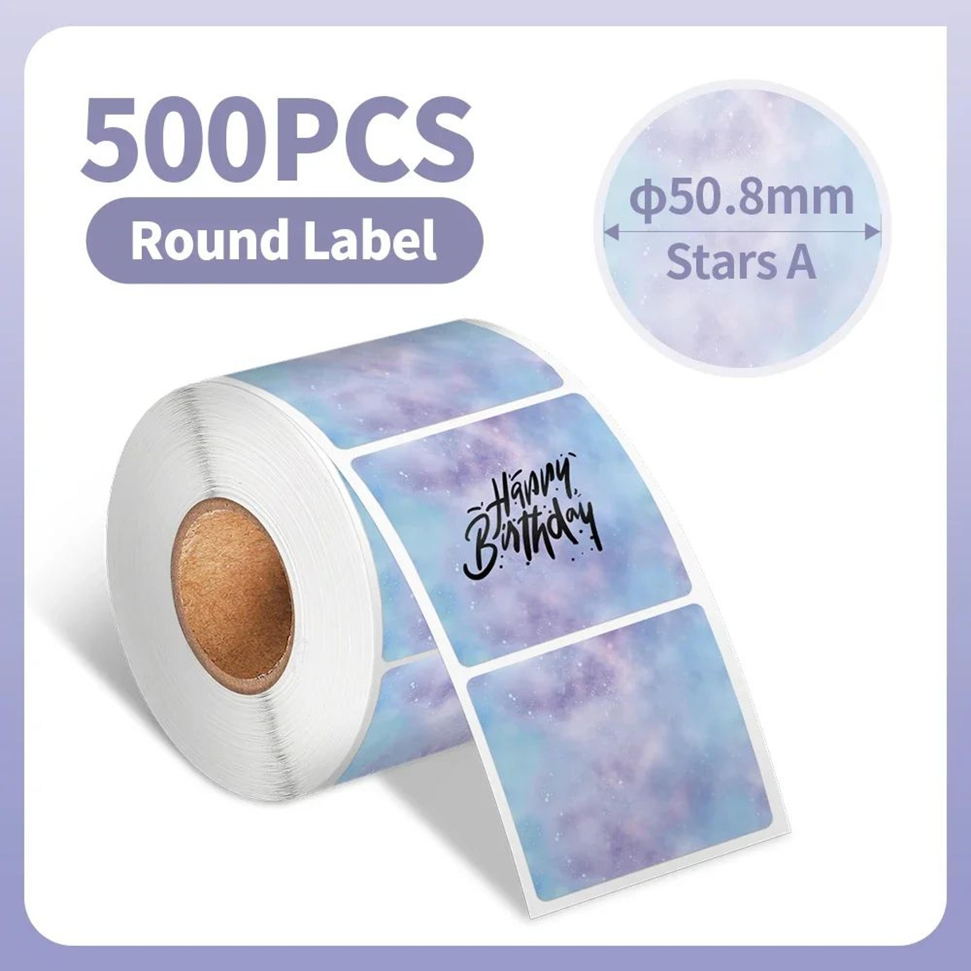 Waterproof Round Thermal Label Stickers 5001000PCS For 241 Printer 11