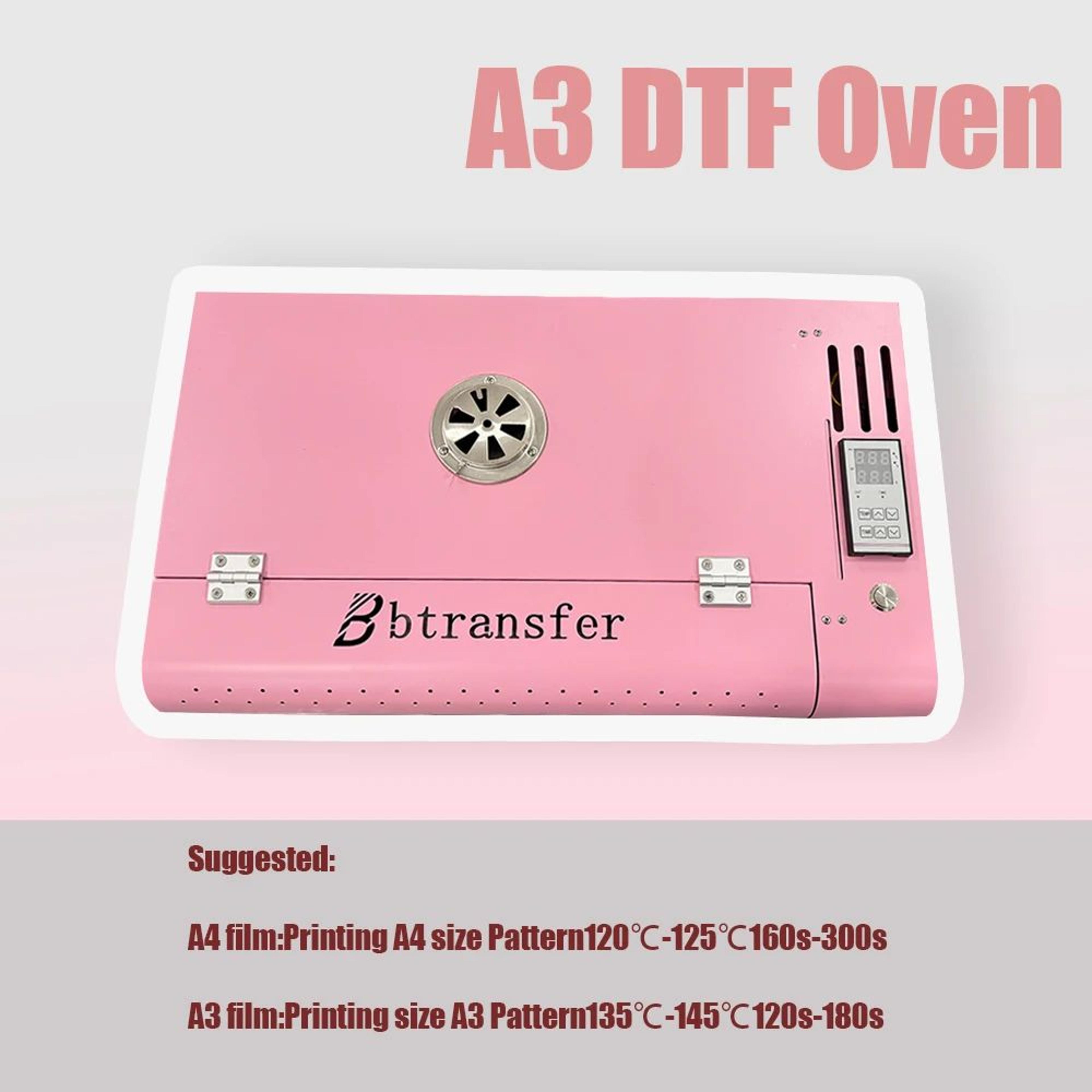 Pink A3 DTF Powder Curing Oven For Heat Transfer Printing 4