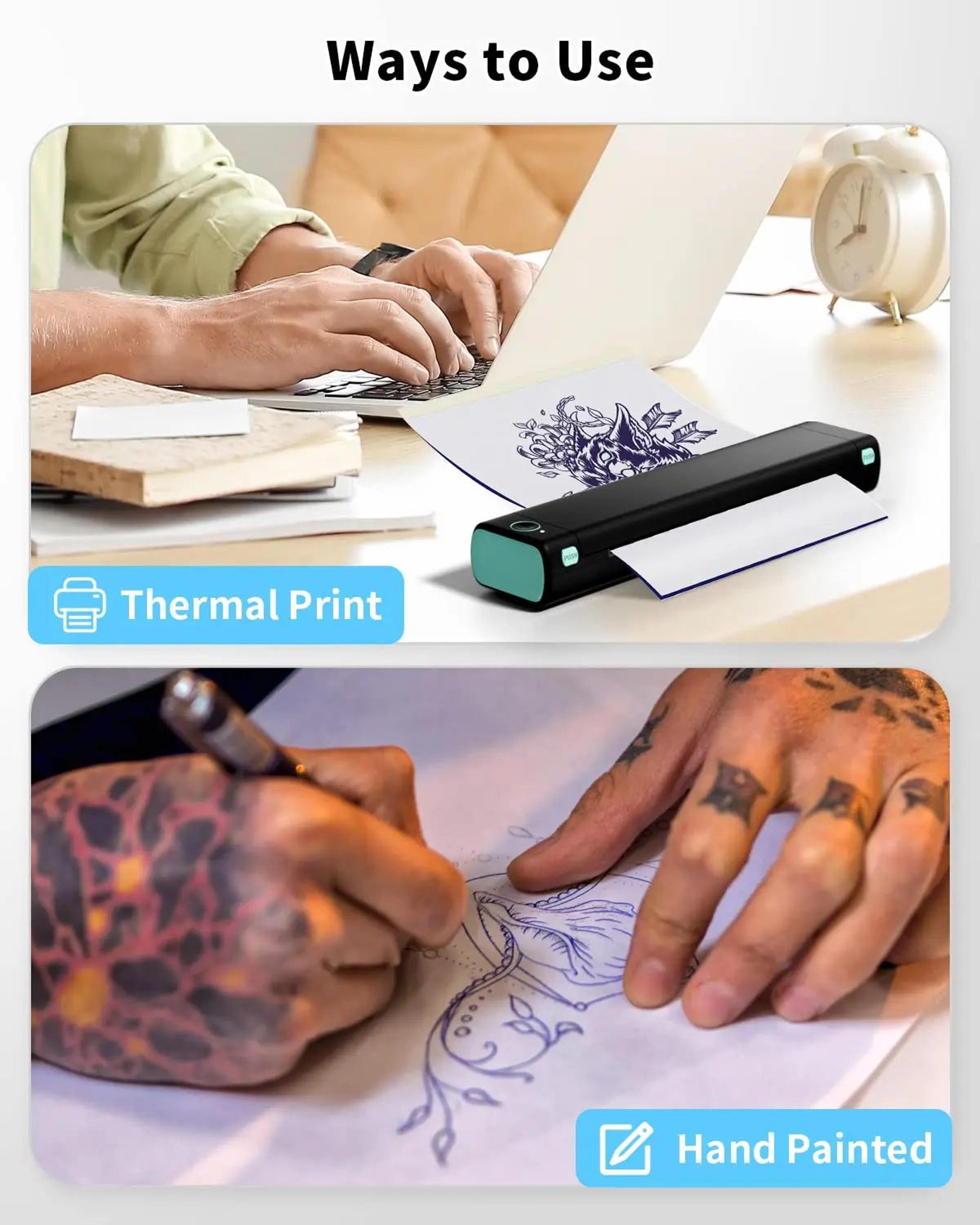 A4 Tattoo Transfer Paper 100 Sheets Thermal Stencil Paper For Tattoo Printers 4