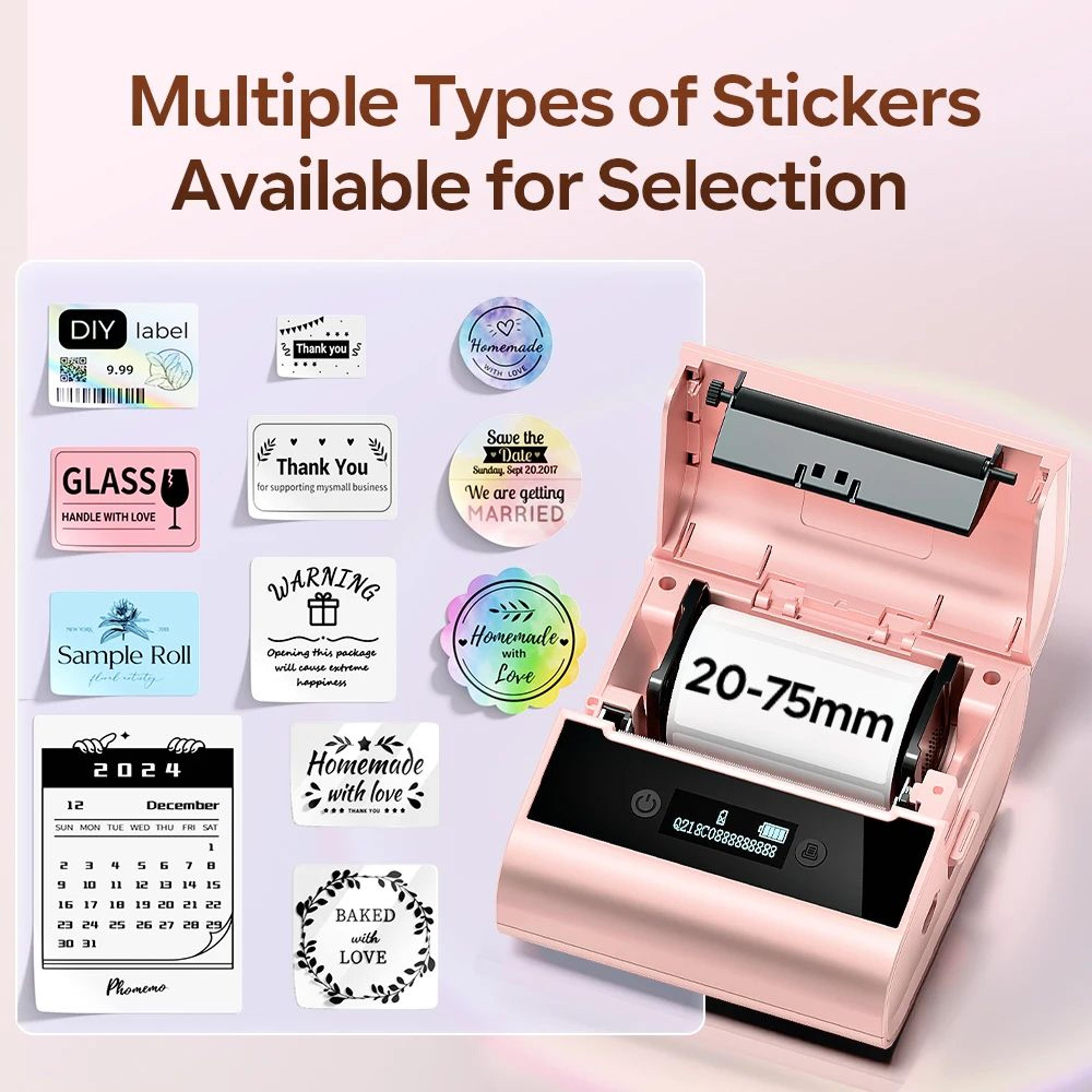 M260 Portable Bluetooth Thermal Label Printer 2080mm For Business And Home Organization 5
