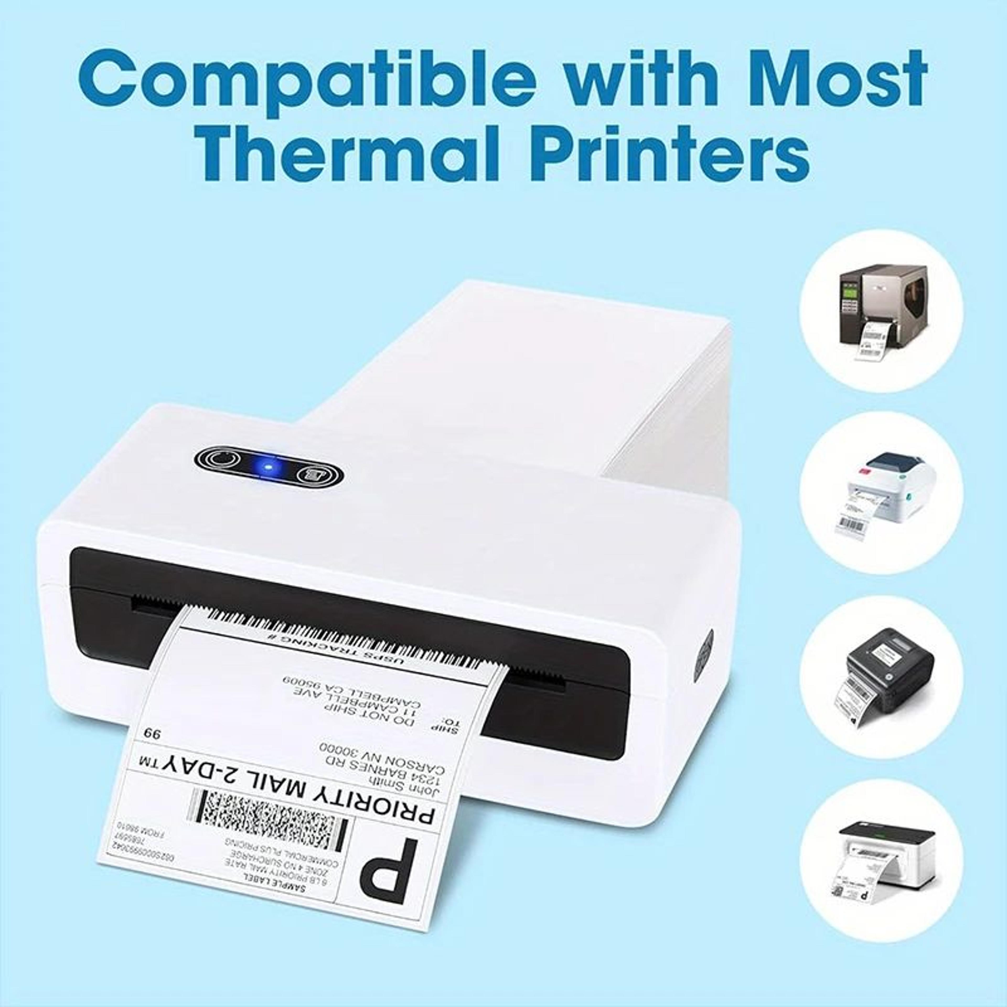 4x6 Inch Thermal Shipping Labels SelfAdhesive Fanfold Paper For Barcode Printing 3