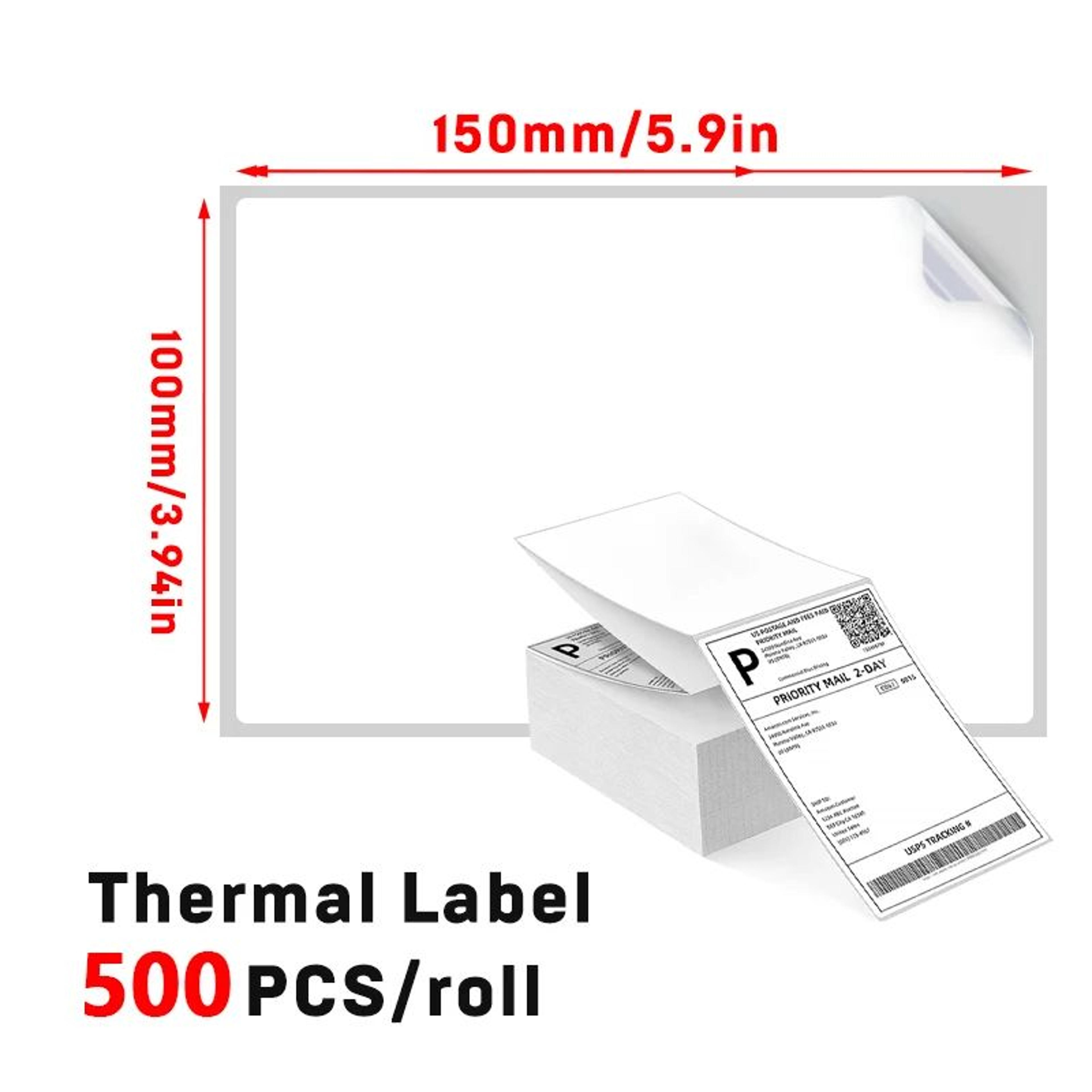 4x6 Inch Thermal Shipping Labels SelfAdhesive Fanfold Paper For Barcode Printing 7