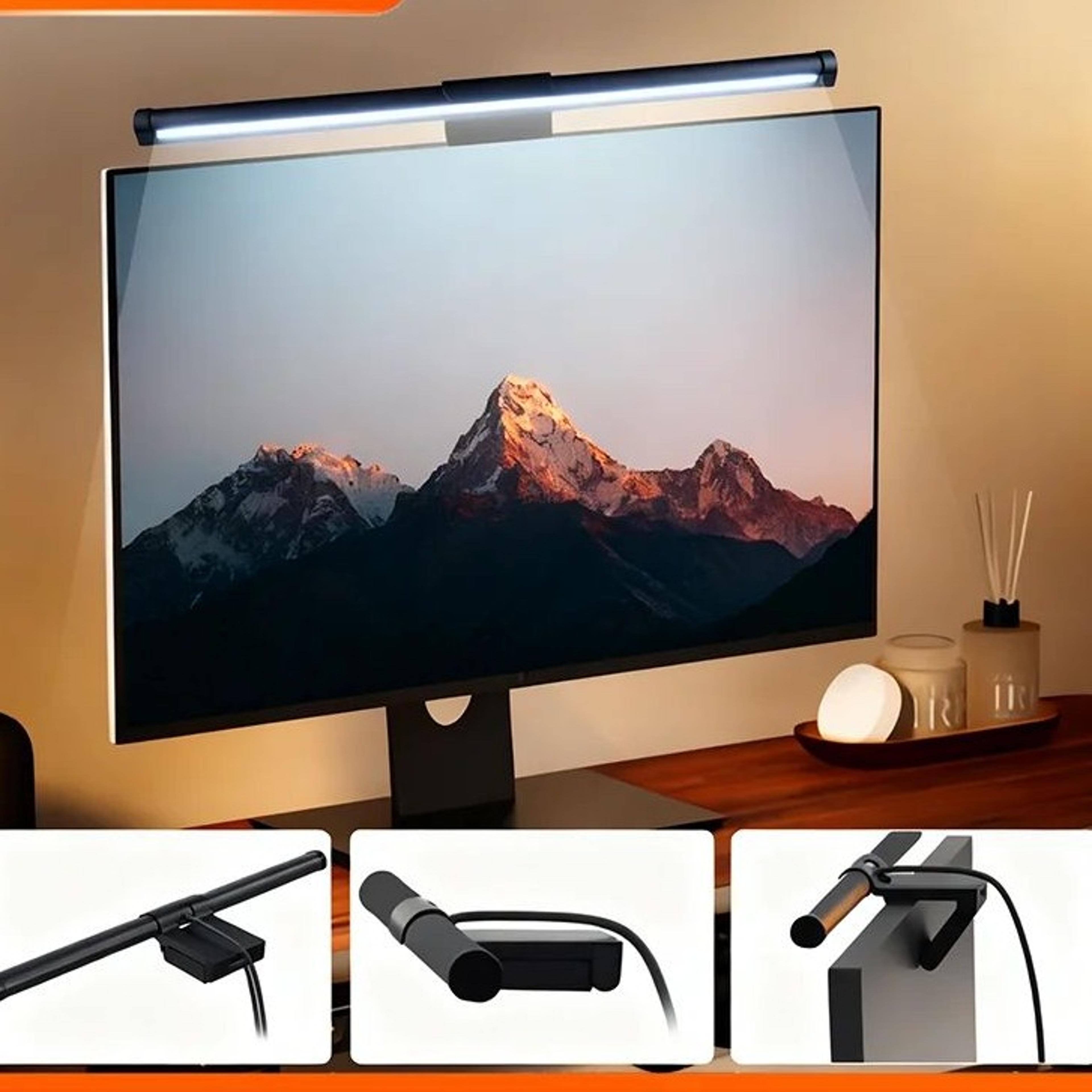 21.65 inch led monitor light bar for eye-friendly desk lighting, work and reading
