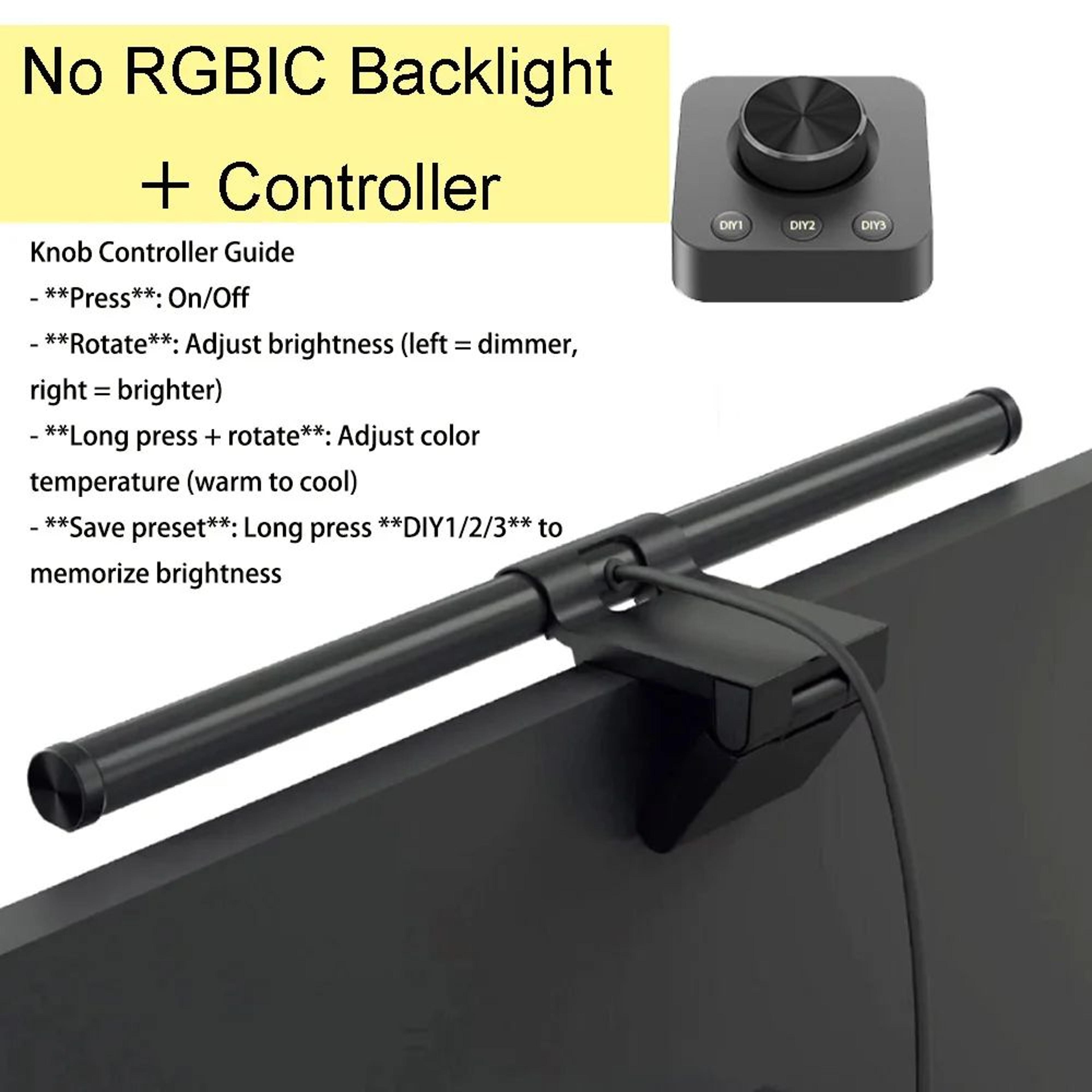 USB LED Monitor Light Bar With RGB Dimming For Comfortable Desk Lighting 7