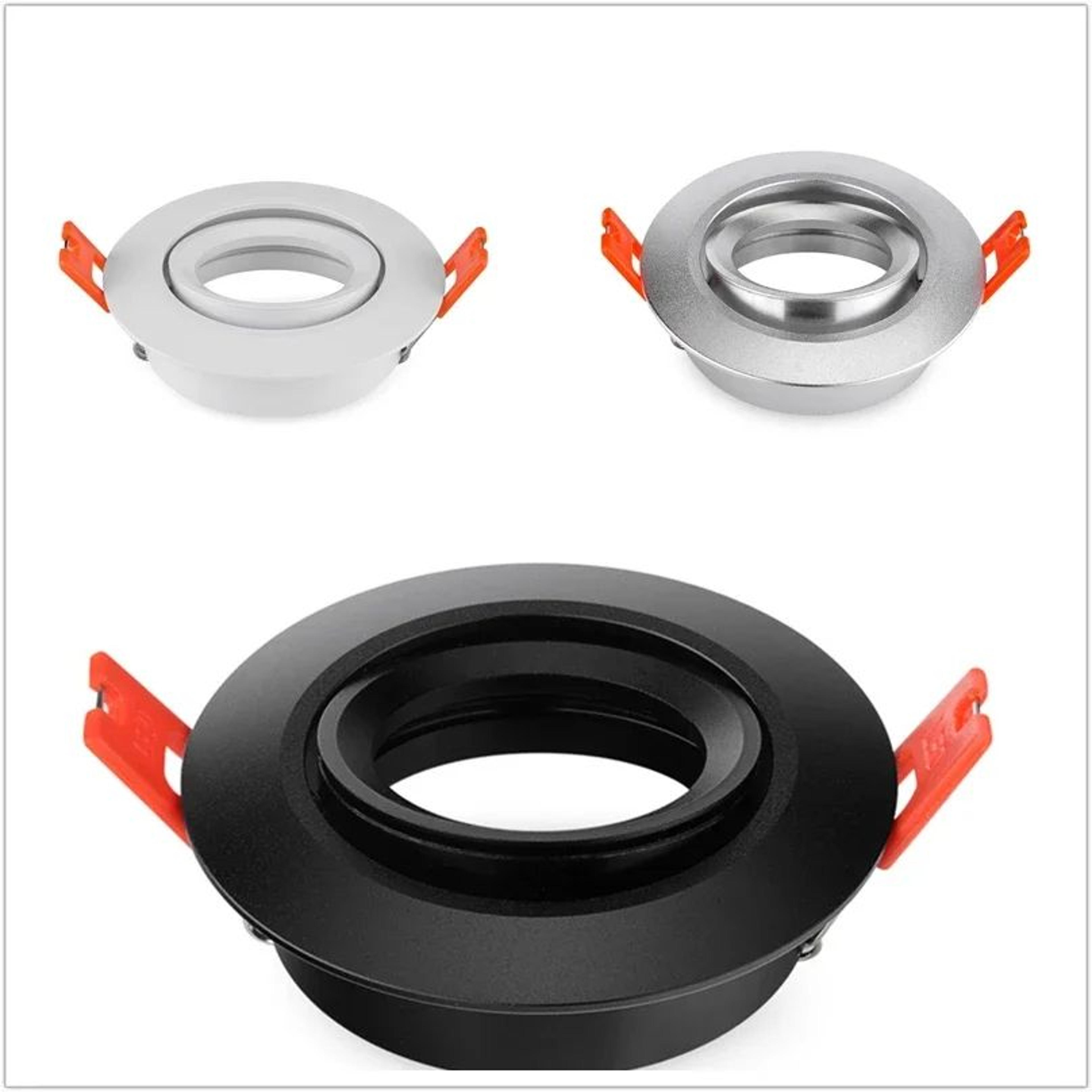 Adjustable Aluminum Recessed Ceiling Spotlight Frame For GU10 MR16 LED Bulbs 4