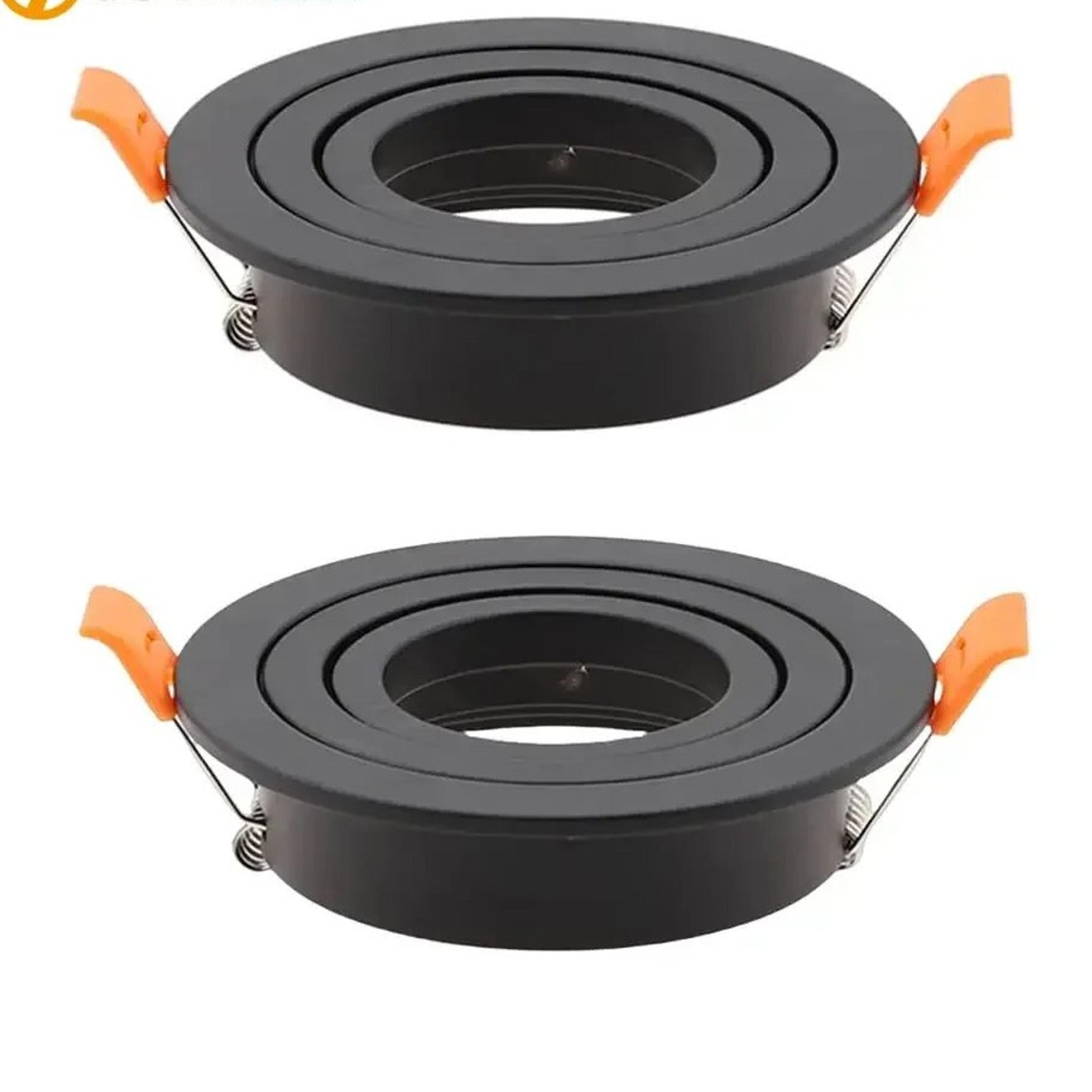 adjustable round recessed led spotlight frame gu10 mr16 ceiling downlight holder 2/10pcs