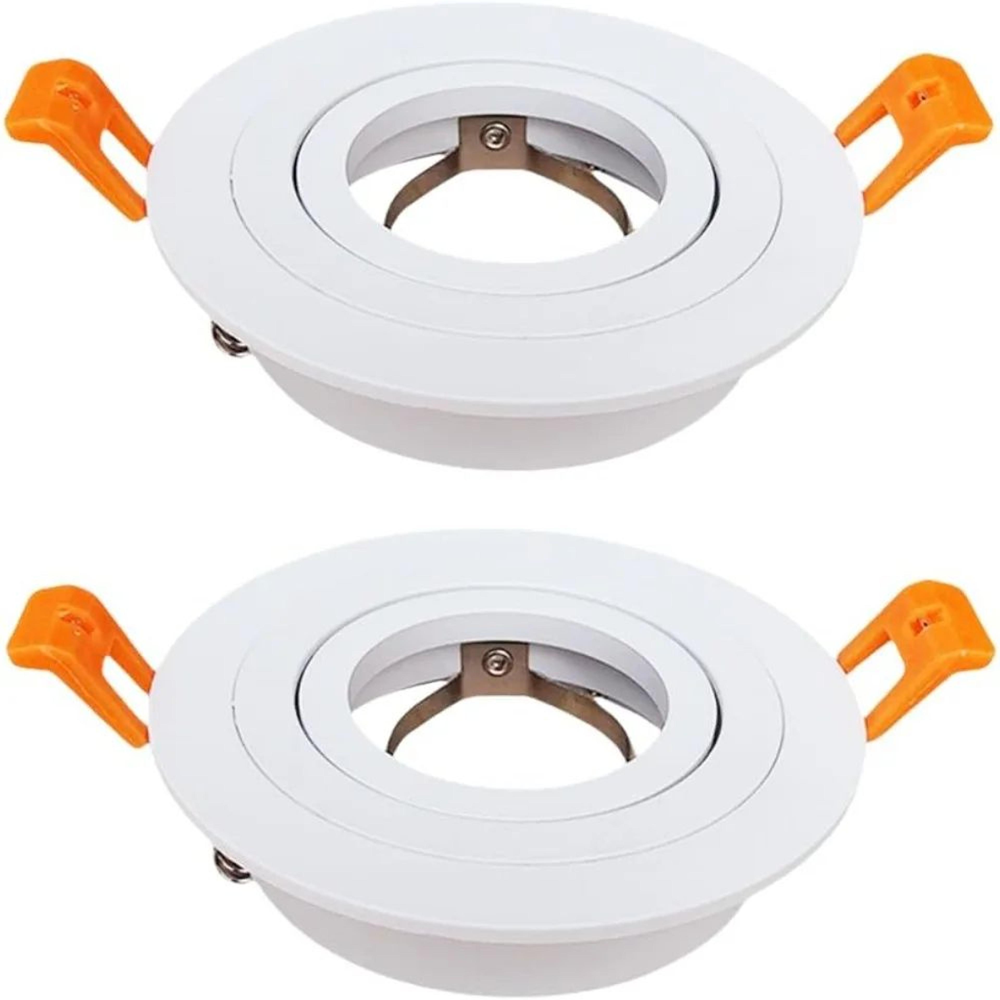 Adjustable Round Recessed LED Spotlight Frame GU10 MR16 Ceiling Downlight Holder 210PCS 7