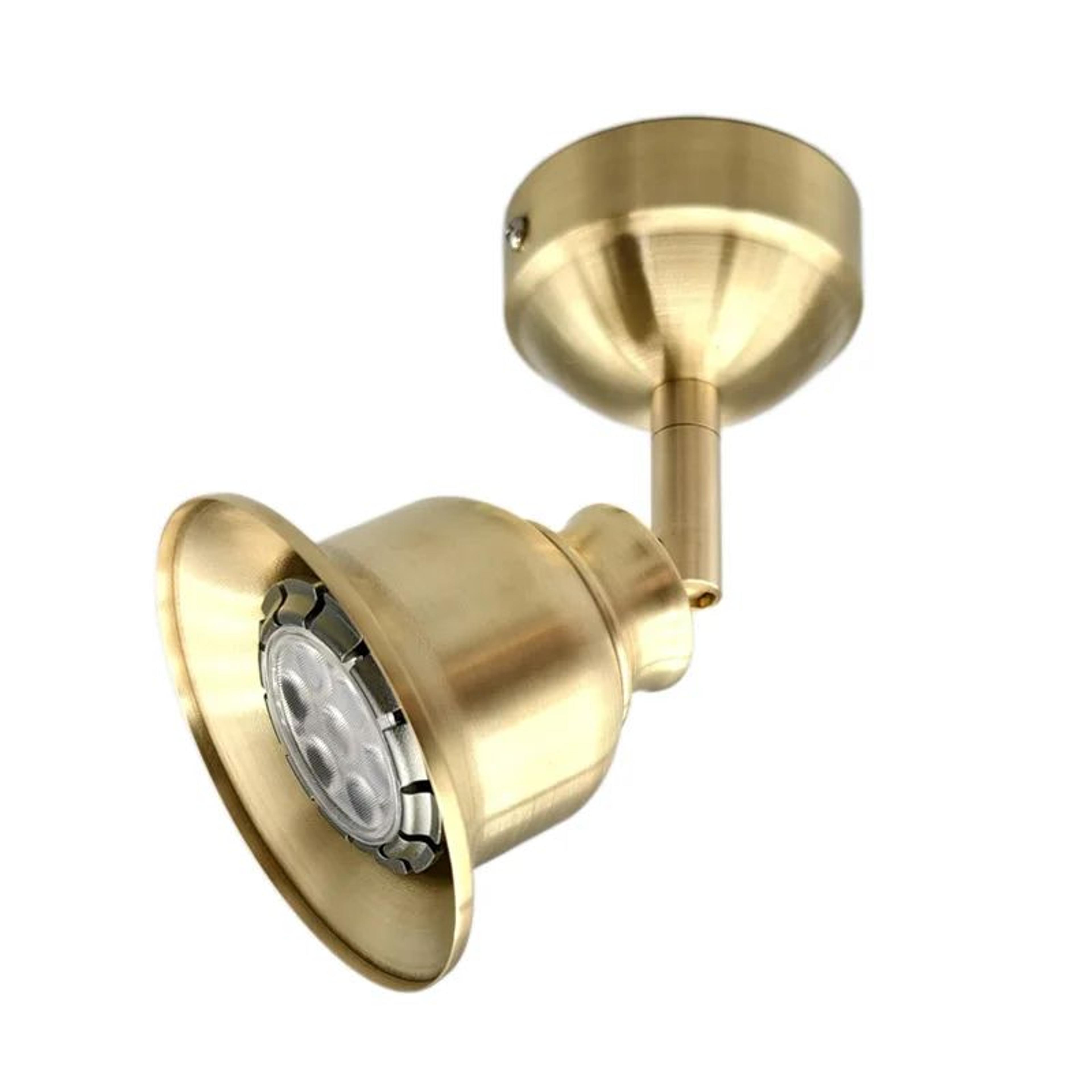 retro brass mini led surface mounted spotlight for wall accent lighting