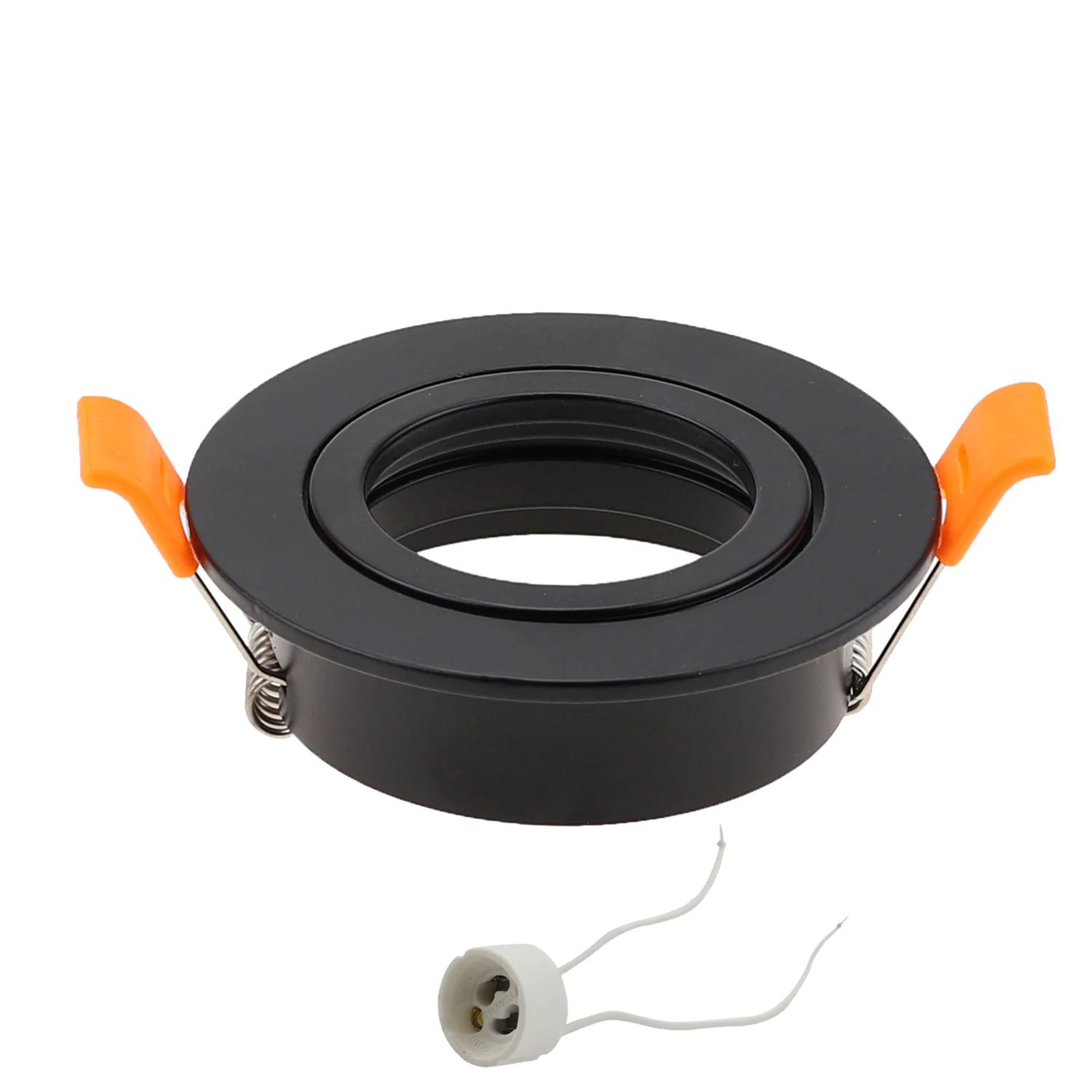 Adjustable Round Recessed Ceiling Spotlight Frame For GU10 MR16 Bulbs 256 Inch Cutout 8