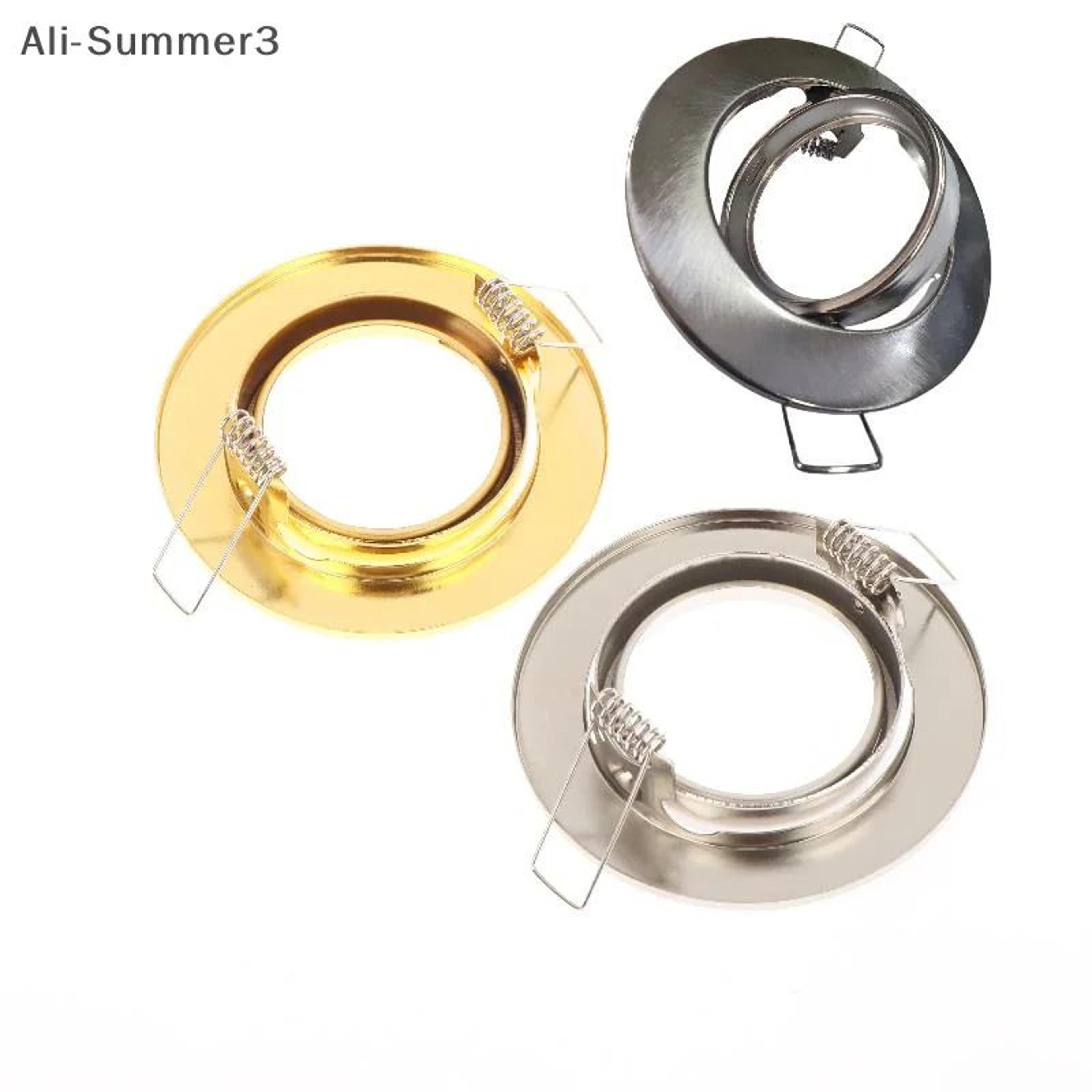 Round Recessed LED Downlight Frame For GU10 MR16 Spotlight Bulbs 2