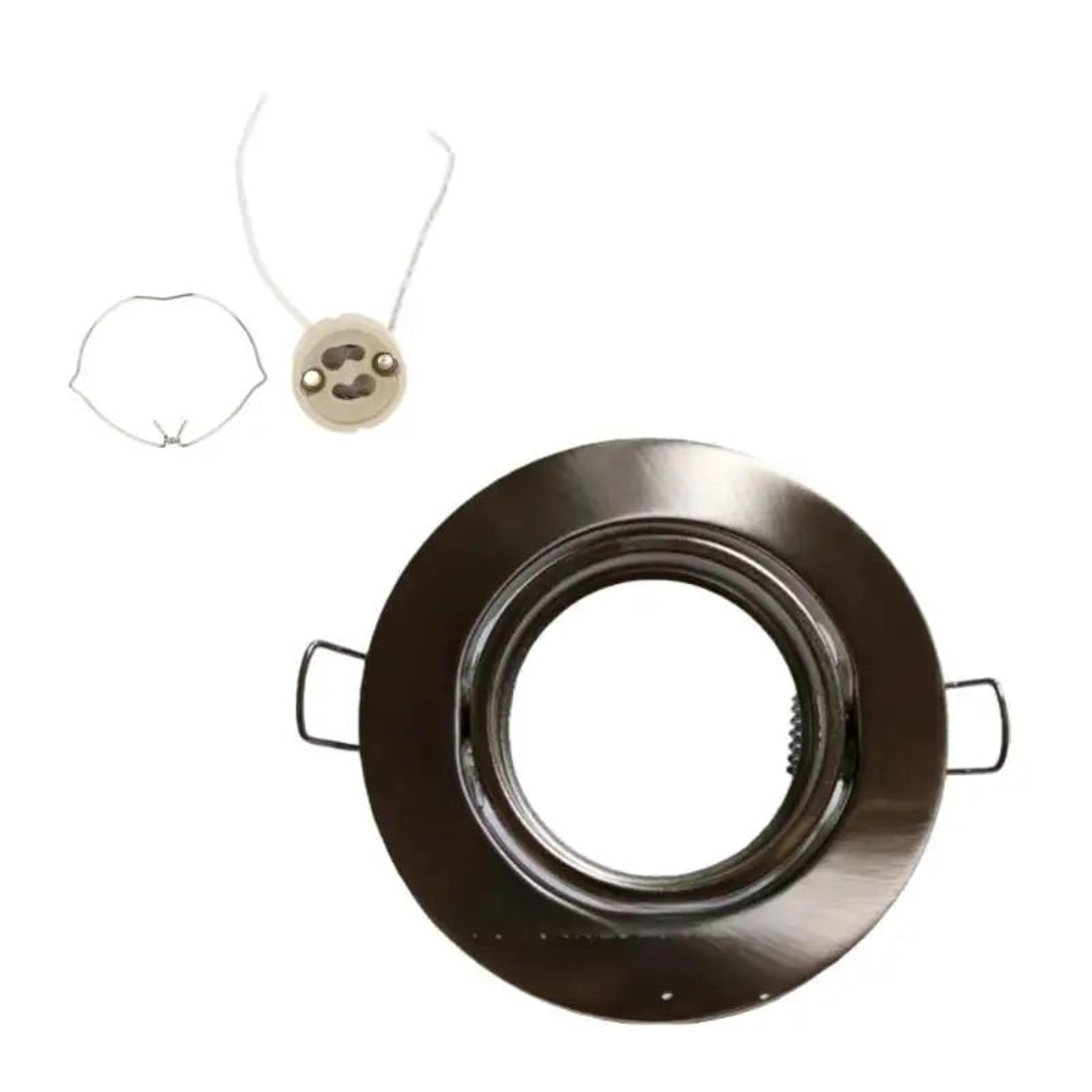 Round Recessed LED Downlight Frame For GU10 MR16 Spotlight Bulbs 12