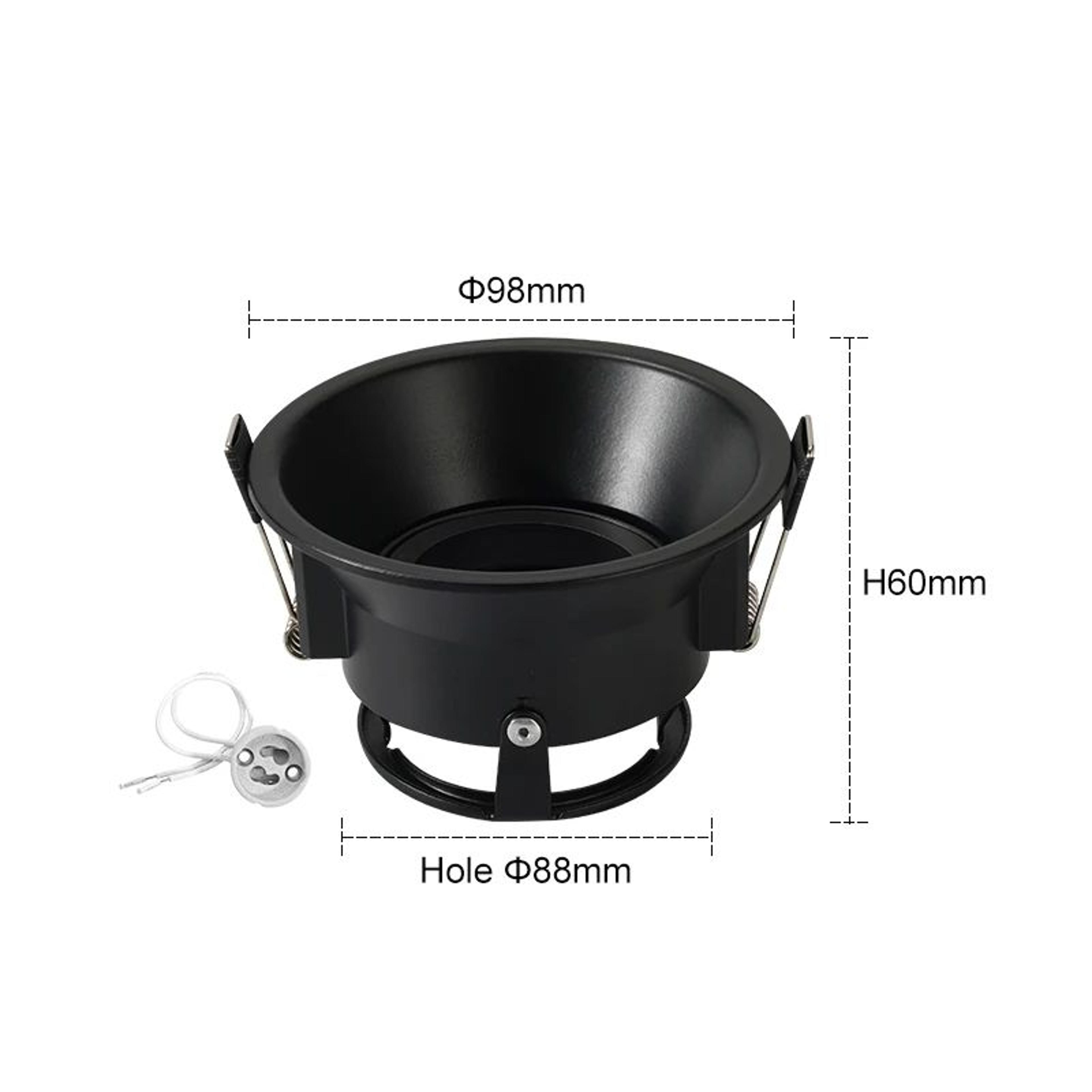 Frameless Adjustable Recessed Ceiling Downlight Frame For GU10 MR16 Bulbs 6