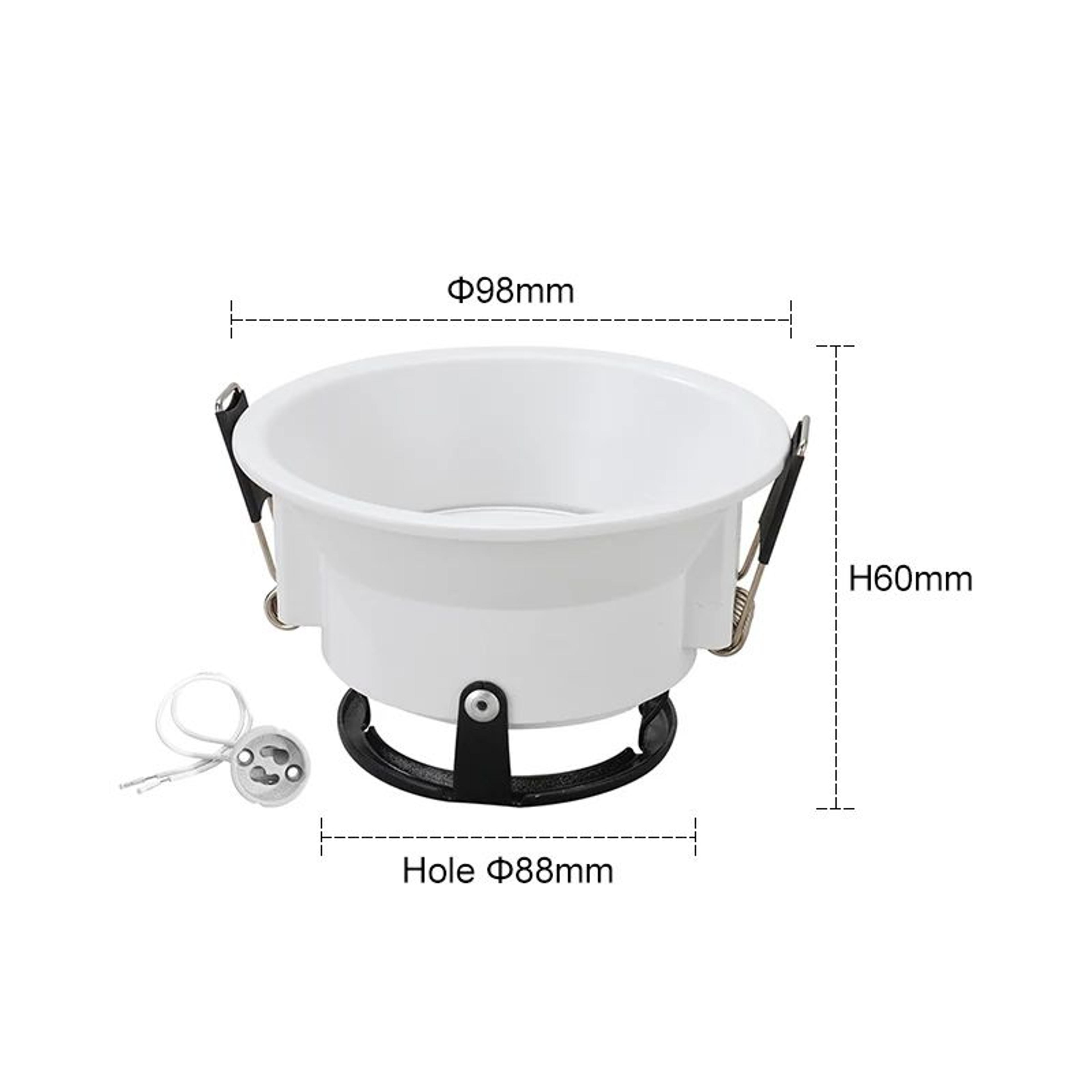 Frameless Adjustable Recessed Ceiling Downlight Frame For GU10 MR16 Bulbs 7