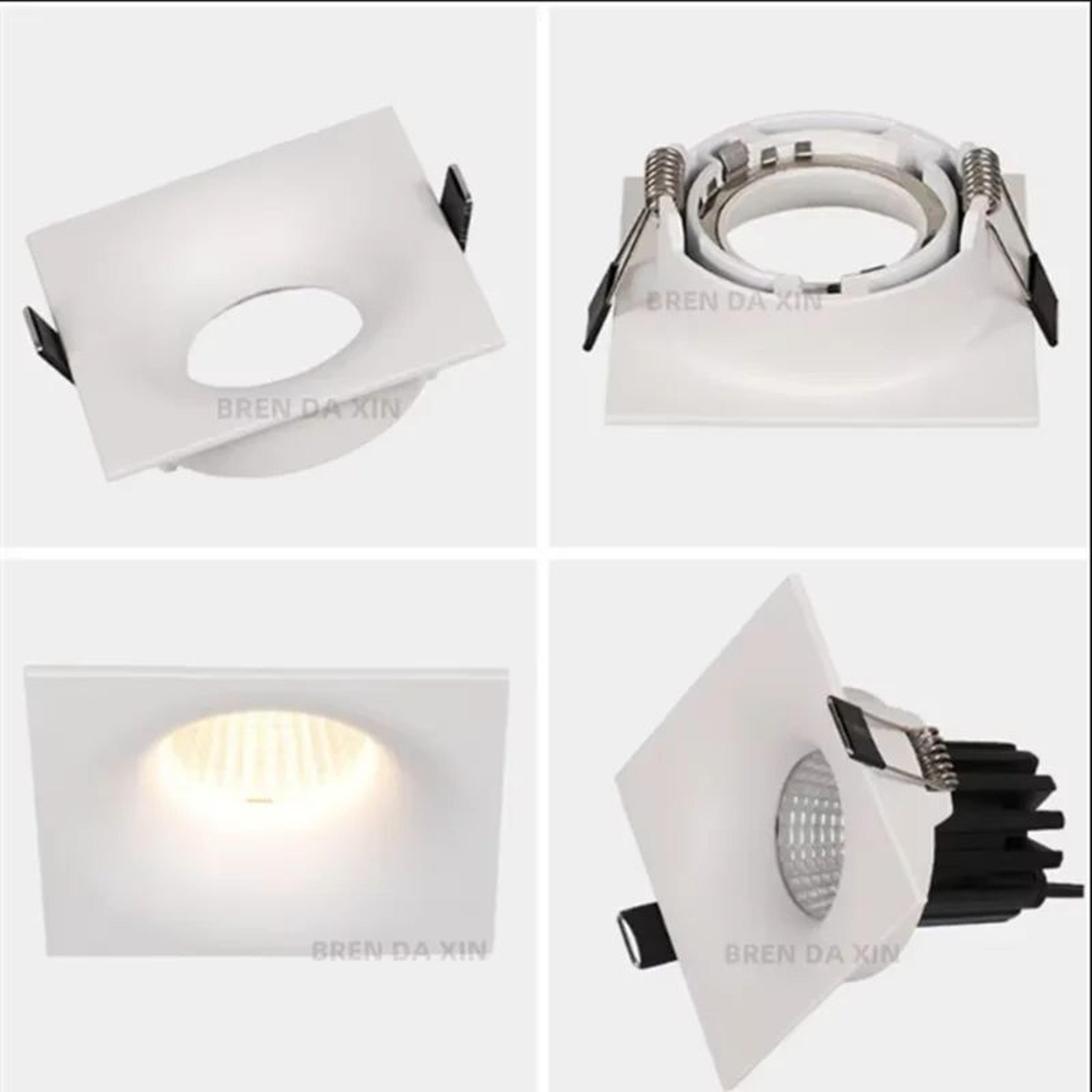 Aluminum GU10 MR16 Spotlight Frame For Modern Indoor Ceiling Lighting 2