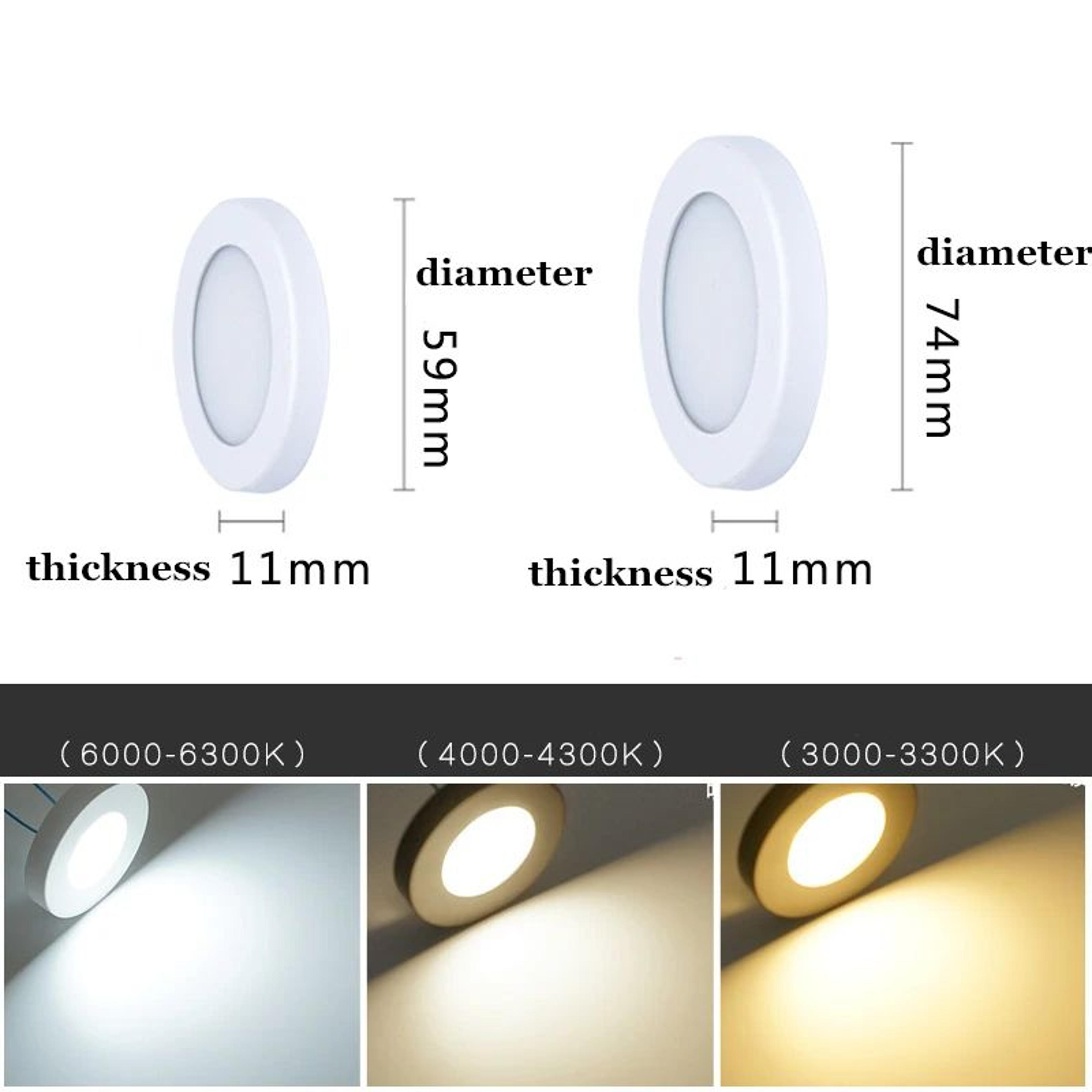 Ultra Thin Round LED Surface Mounted Downlight 5W 7W For Kitchen And Cabinet Lighting 1