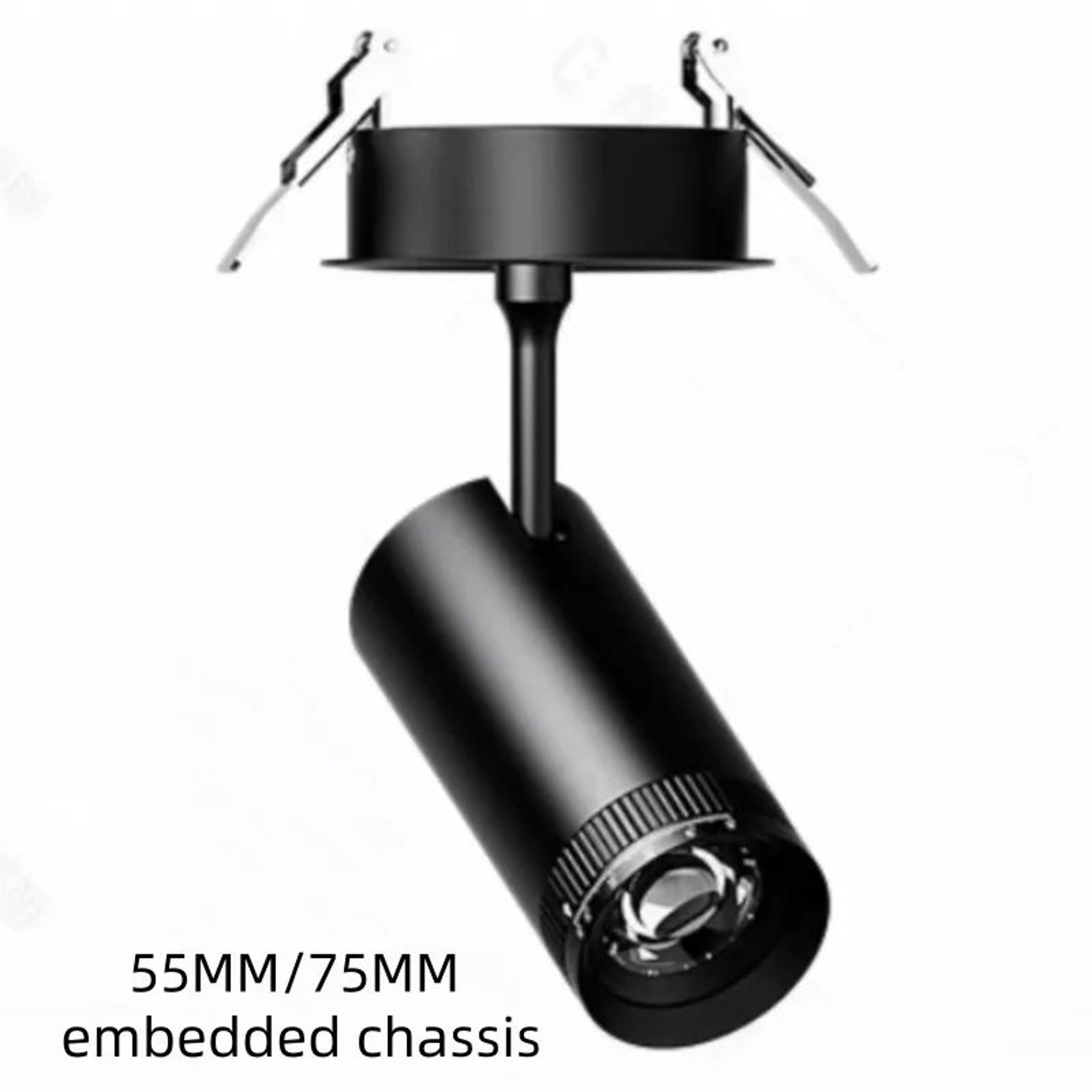 Adjustable Focus LED Spotlight With Rotating Head For Track And Surface Mounted Art Lighting 6