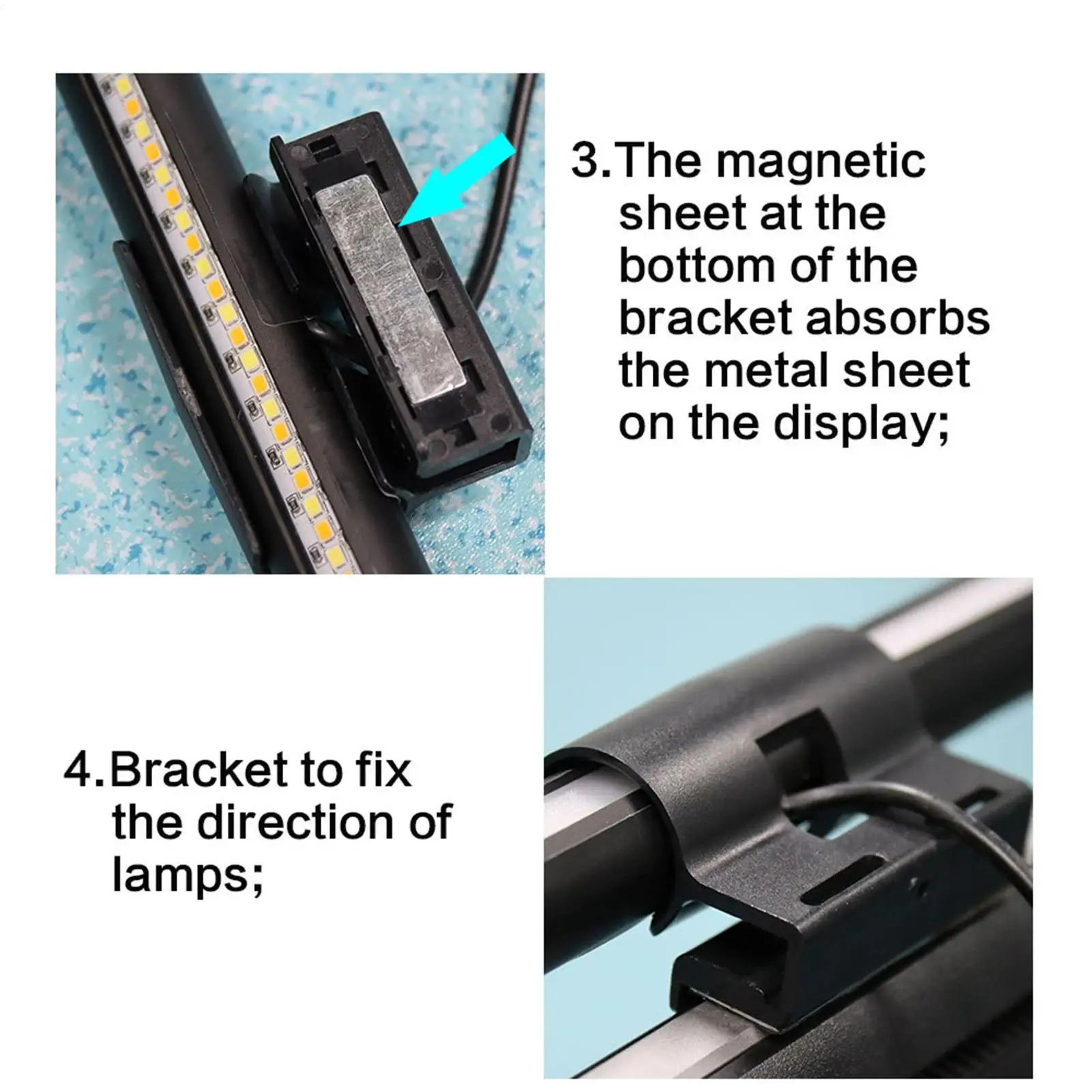 3Color Adjustable LED Monitor Light Bar AntiGlare Computer Screen Lamp For Office And Study 2
