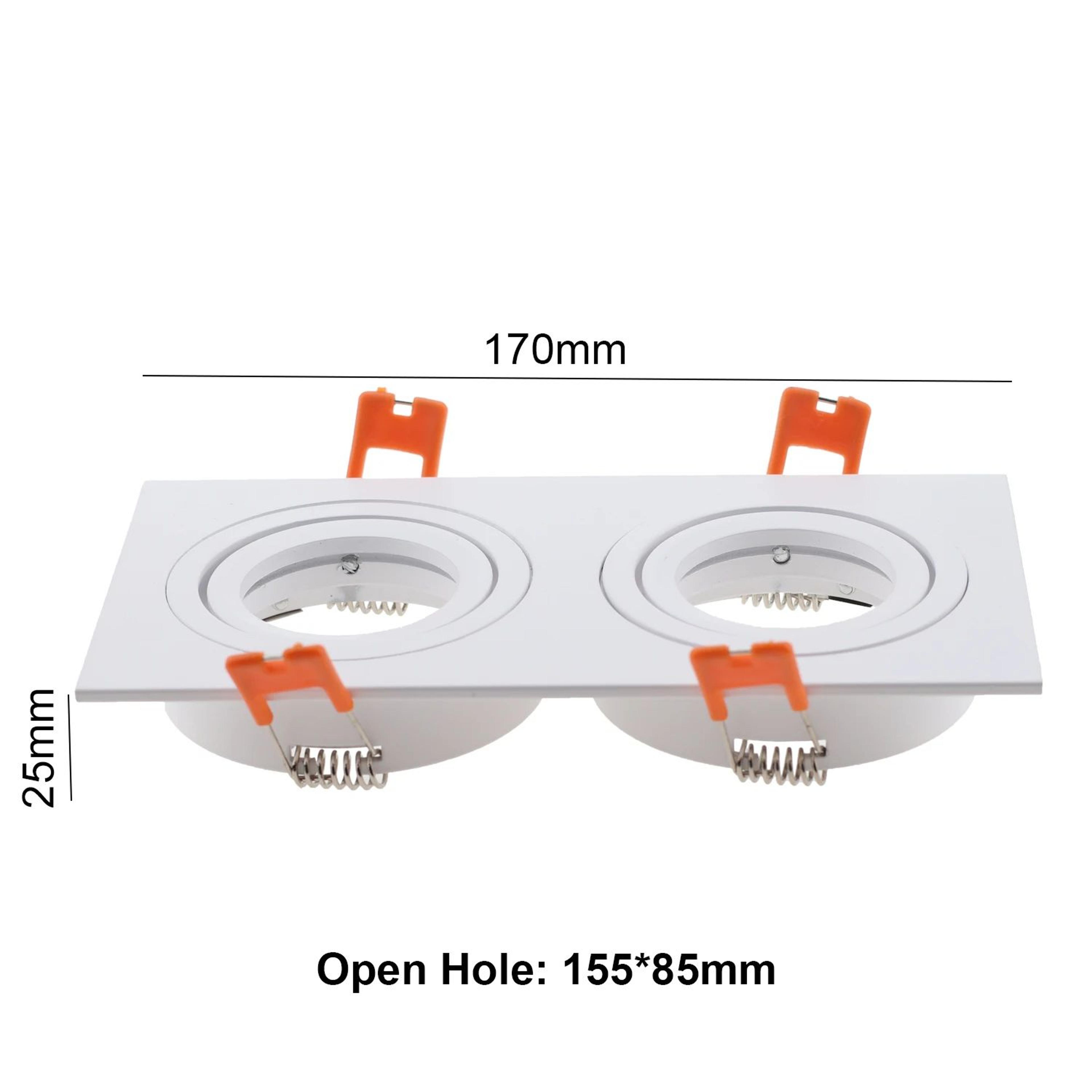 Square Recessed Ceiling Spotlight Frame GU10 MR16 With 276 Inch Cutout 13
