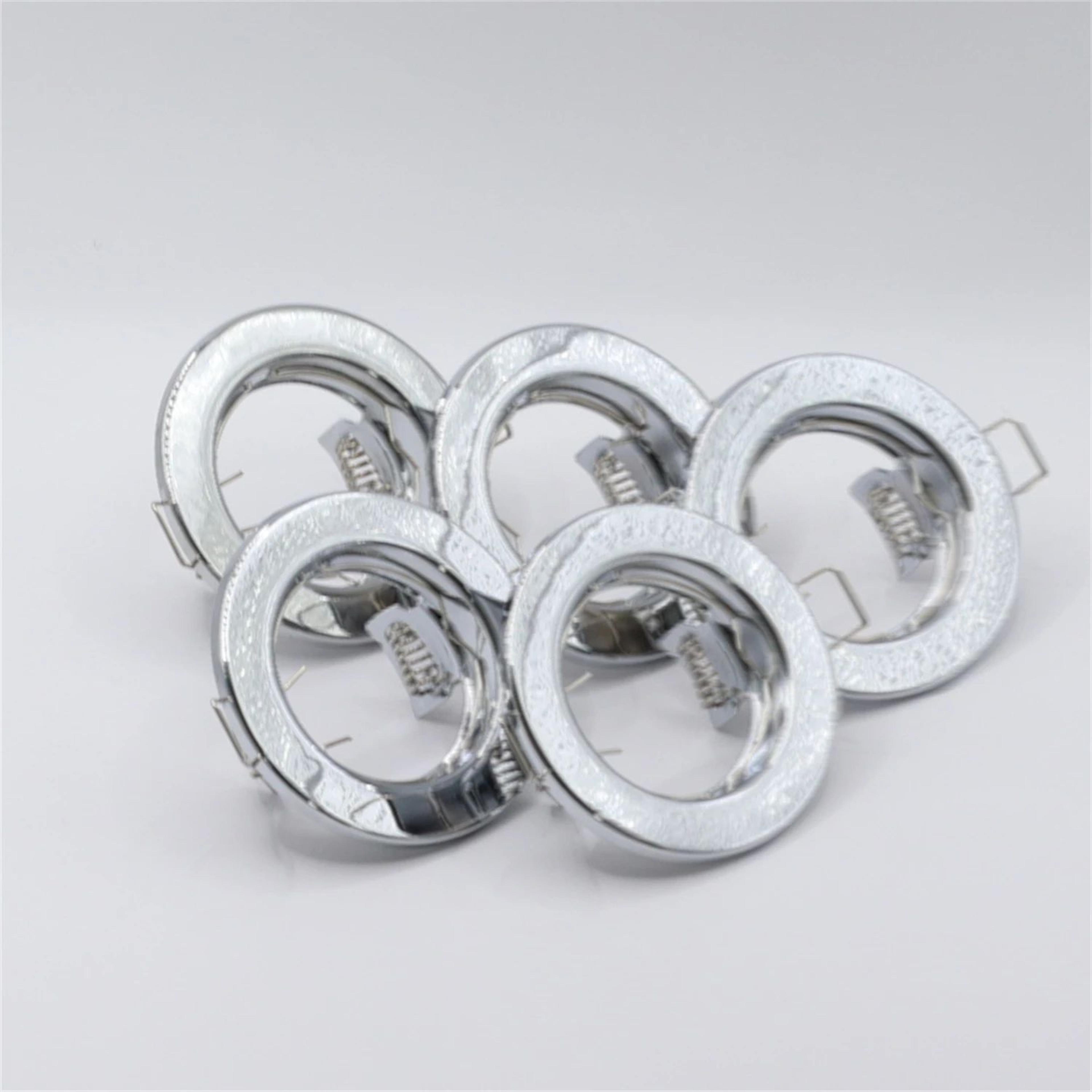 6PCS Recessed LED Downlight Mounting Frames With GU10 Lamp Holders For Ceiling Spotlights 4