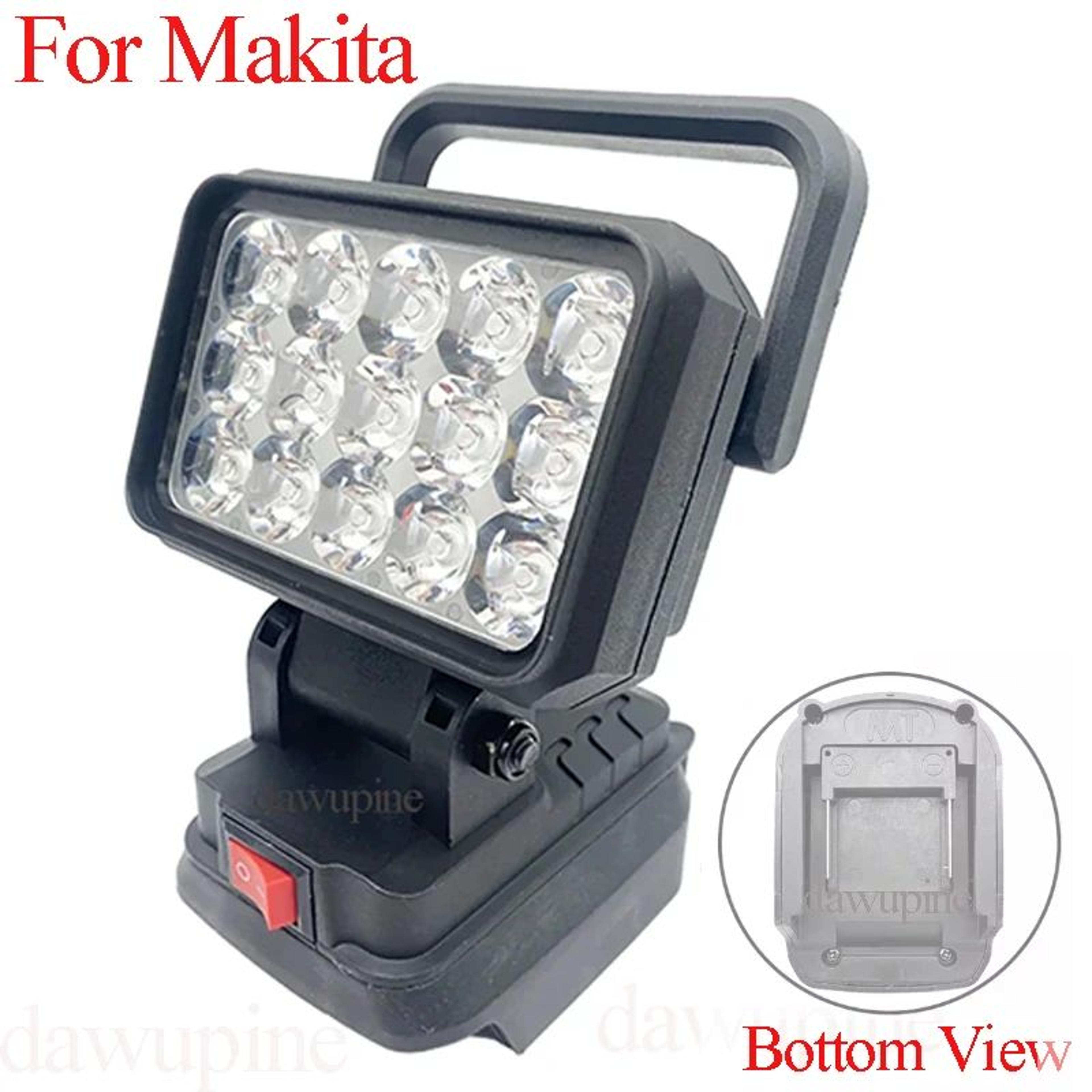15 LED Cordless Work Light For 18V LiIon Batteries Portable Spotlight Flashlight 6